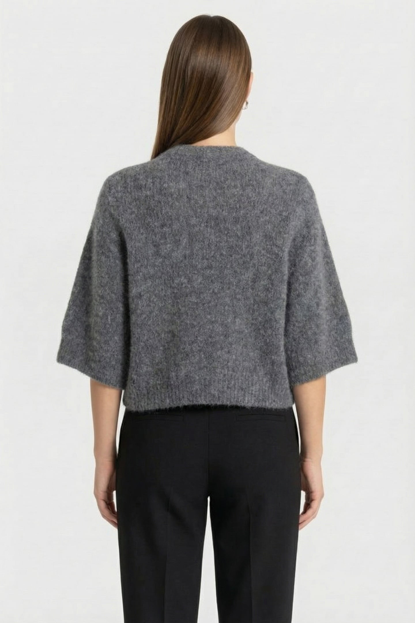 CAROLINE CARDIGAN DARK GREY MELANGE 2