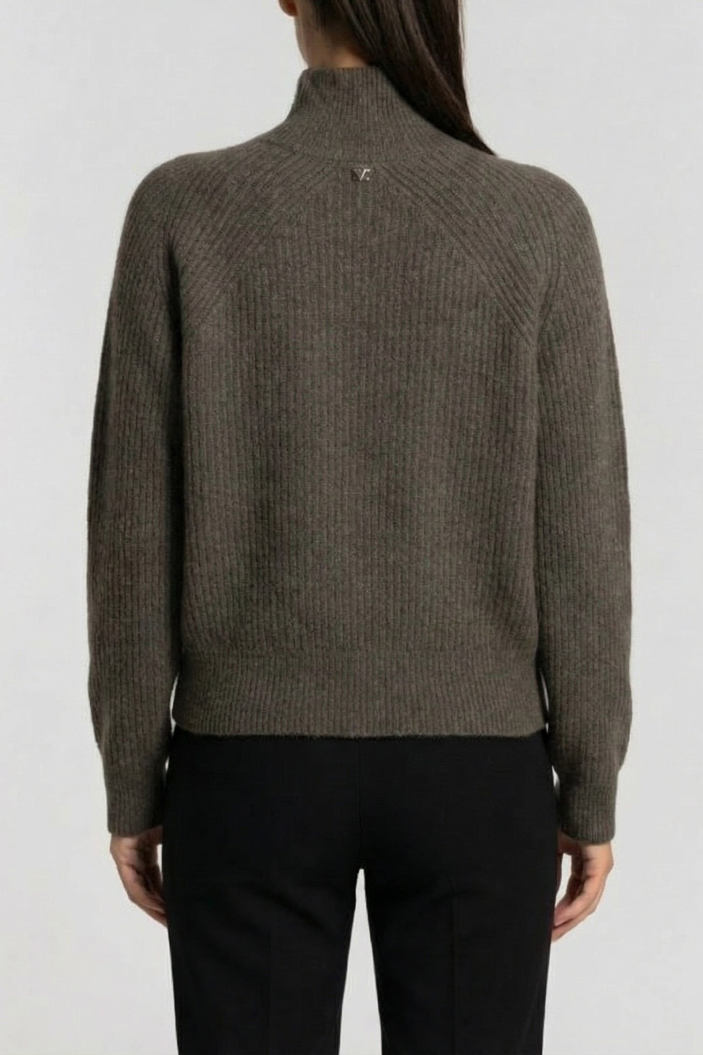 MARCIANO BY GUESS DENISE LS MOCK NECK SWEATER STONE OLIVE MU 2