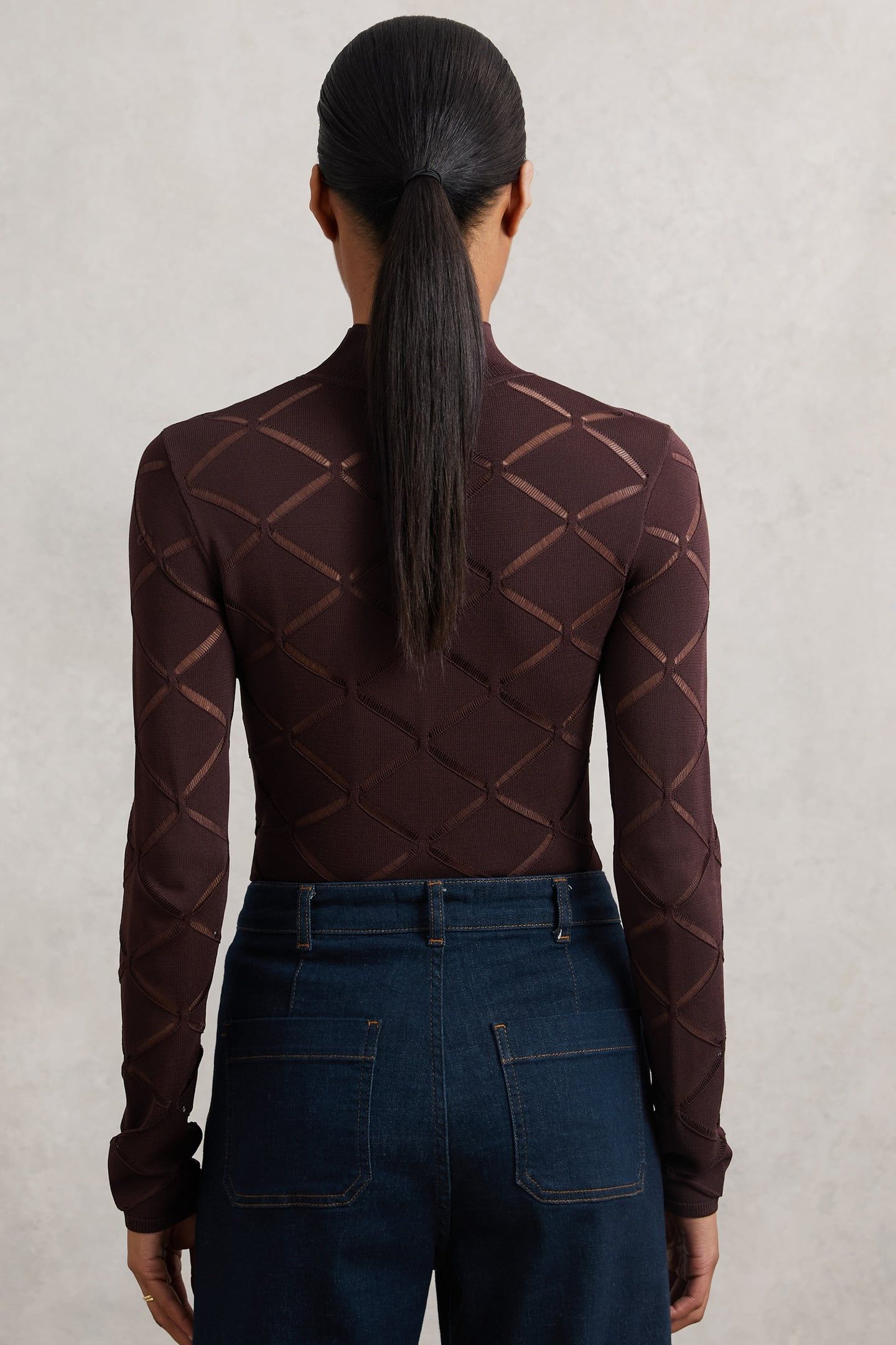 LASER CUT TOP BURGUNDY 4