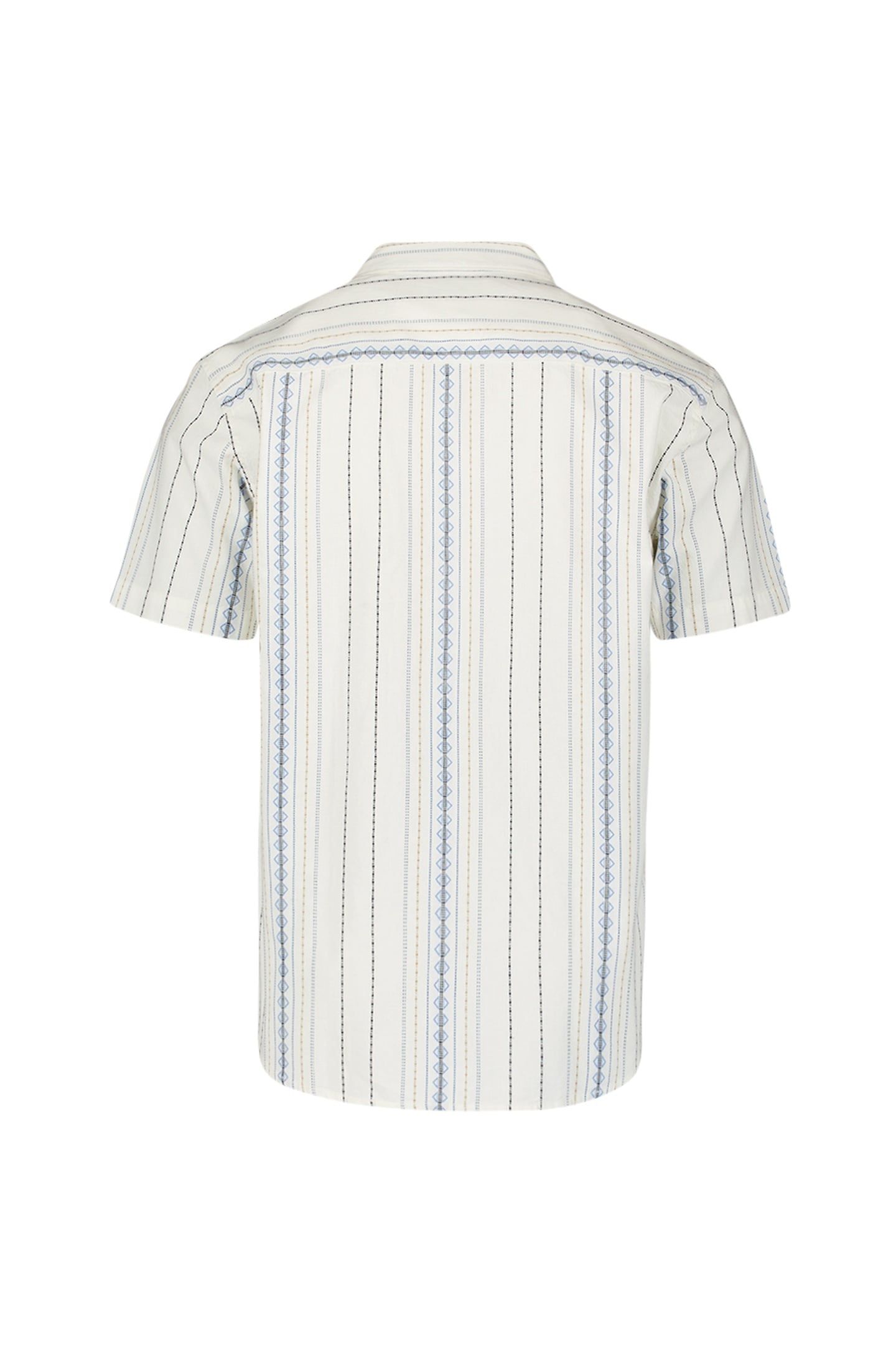 SHIRT SHORT SLEEVE REVERS COLLAR DOBBY VERTICAL EMBROIDERED  3