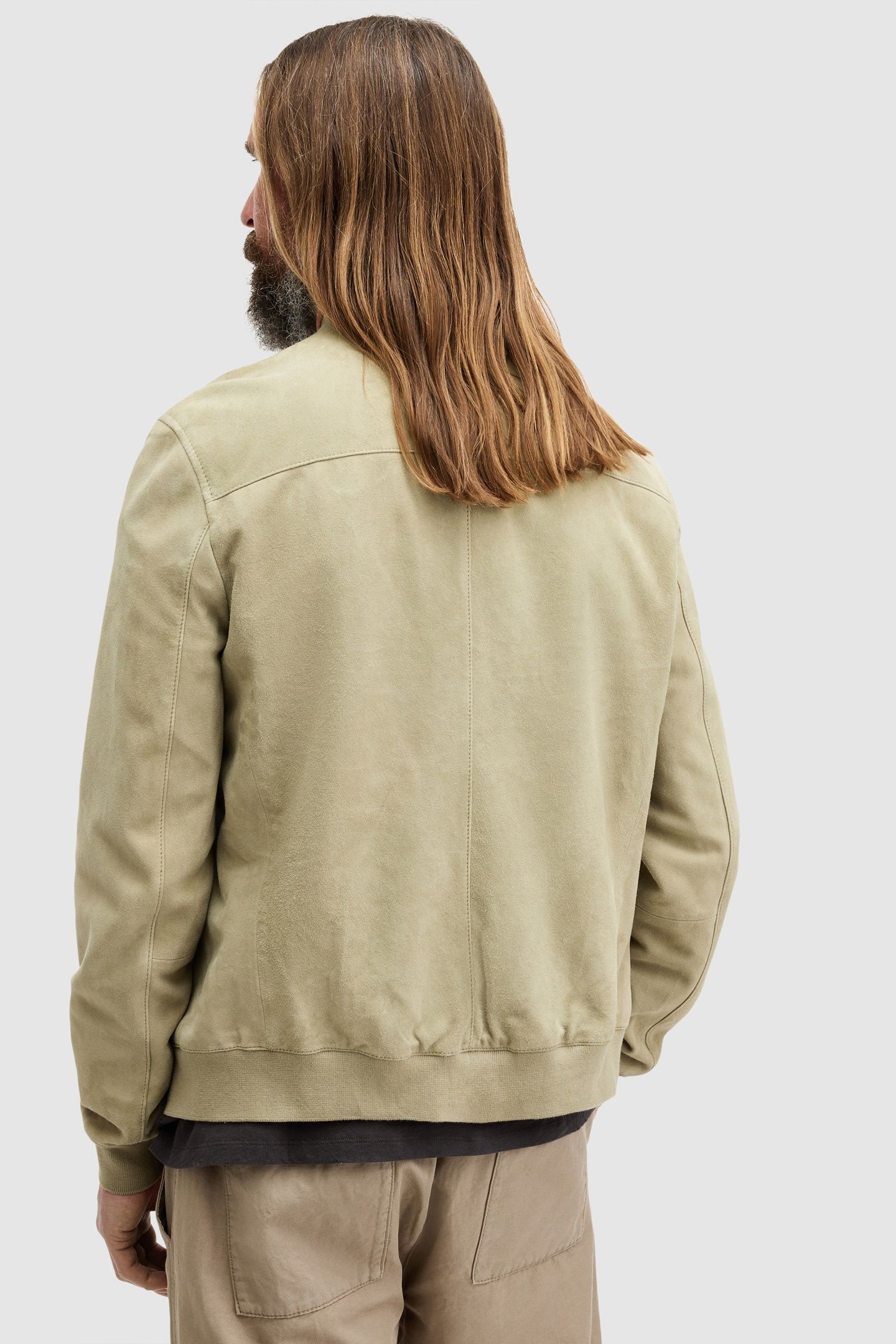 KEMBLE SUEDE BOMBER HERB GREEN 3
