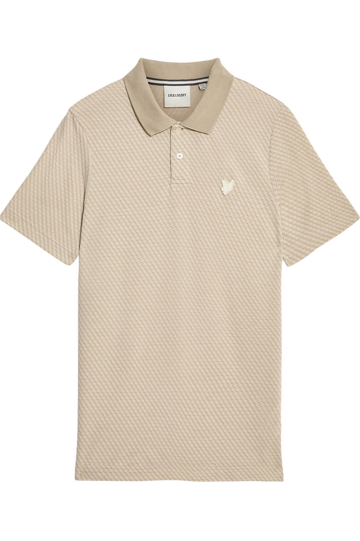 JACQUARD POLO SHIRT NATURAL 4