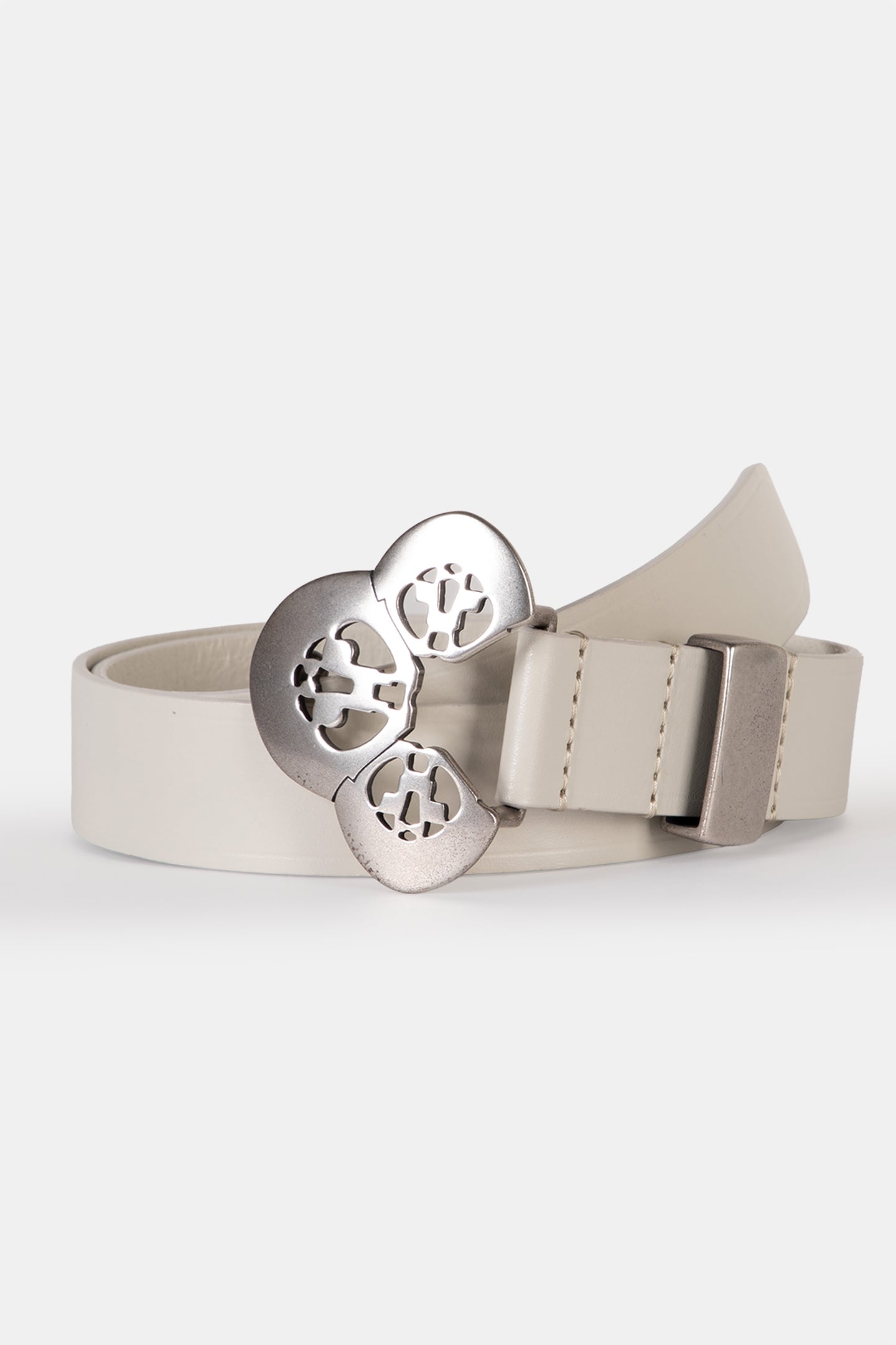 LOUAMA BELT CHALK SILVER 2