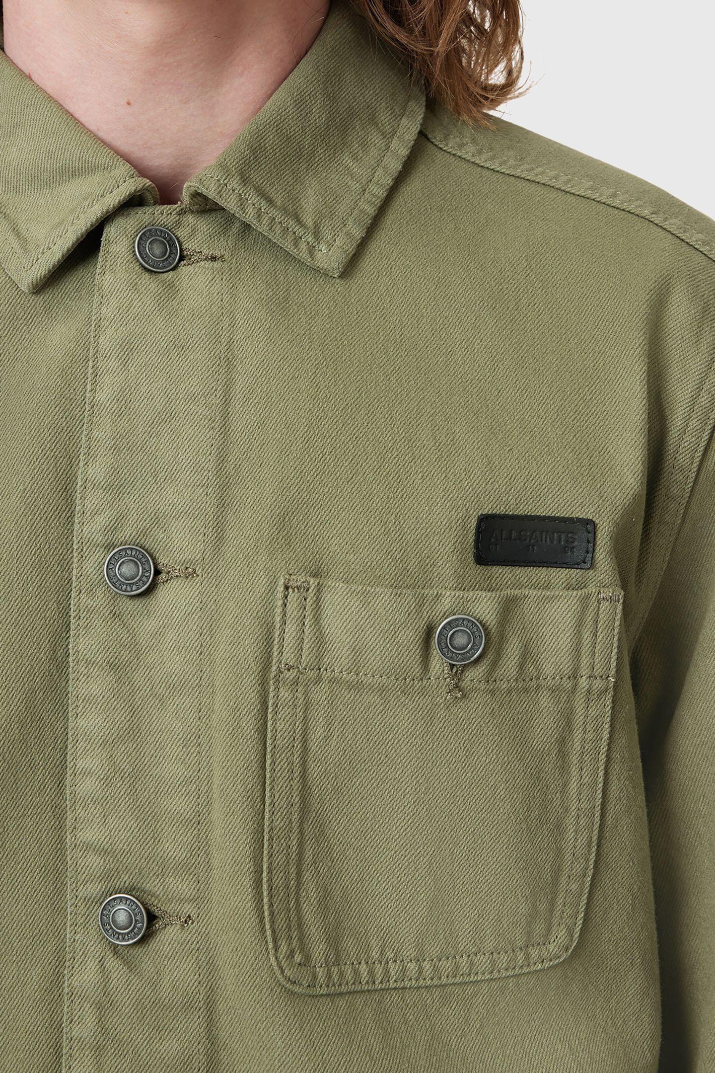 EAVIS CHORE JACKET MILITARY GREEN 7