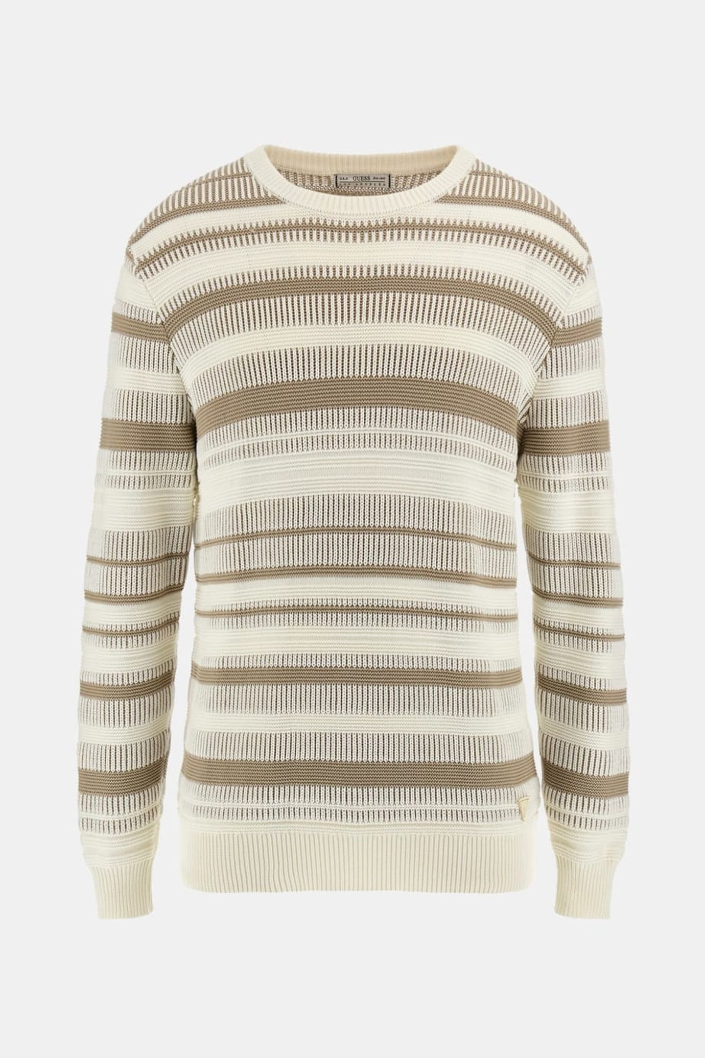 GUESS ECO GROVER CN STRIPED ST IMPACT GREY SALT WHI 5