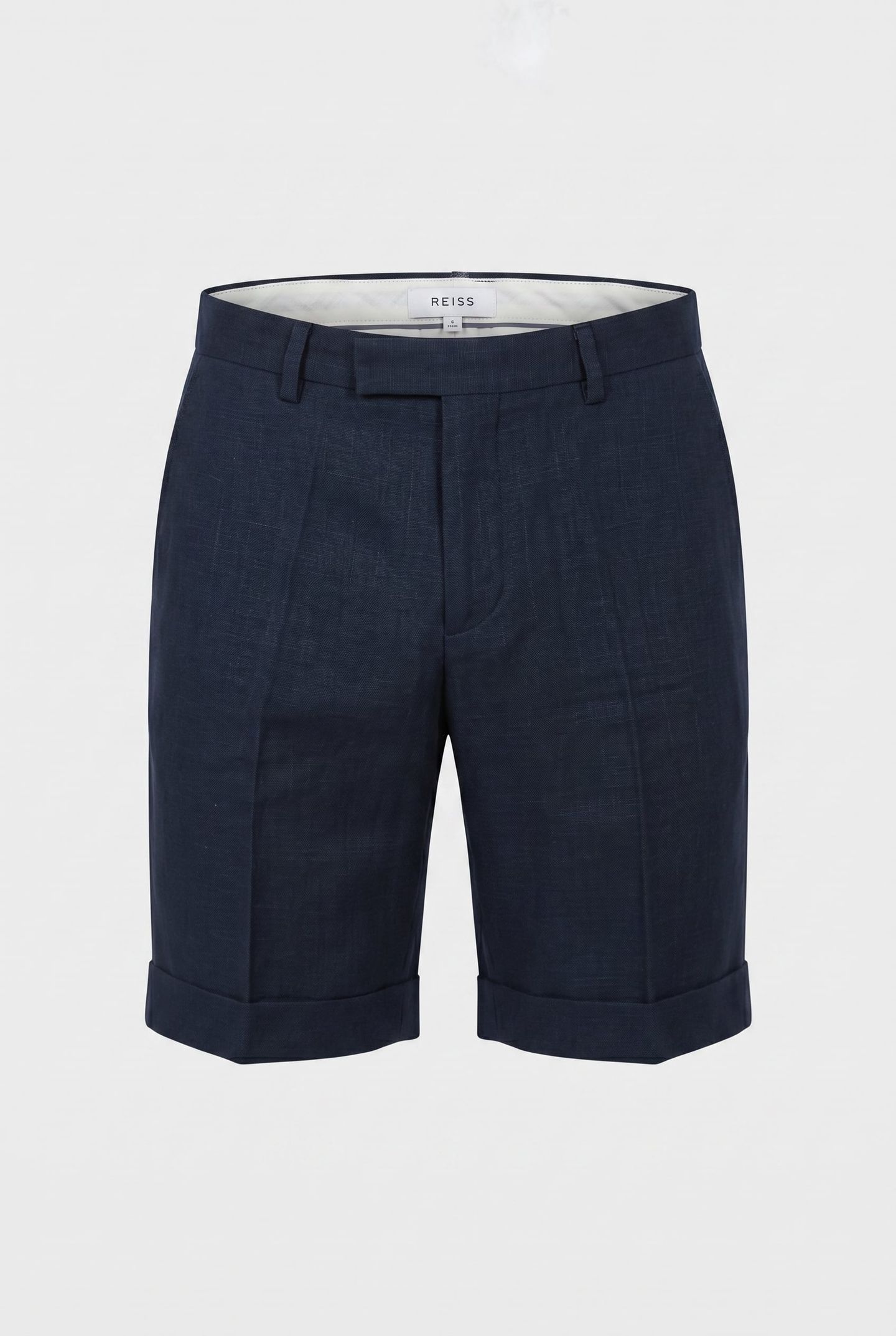 LINEN SHORT NAVY 3