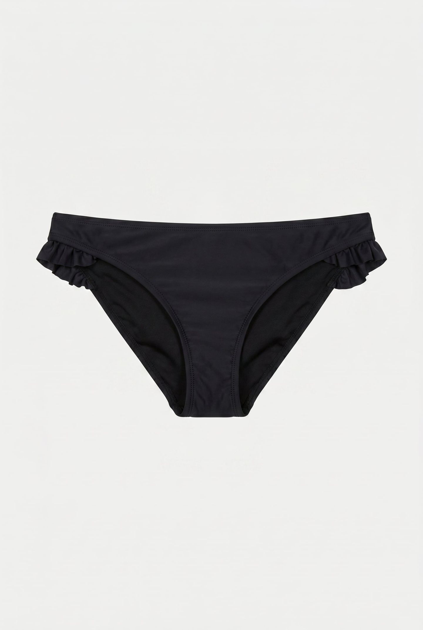 CLASSIC RUFFLE BIKINI BOTTOM BLACK 2