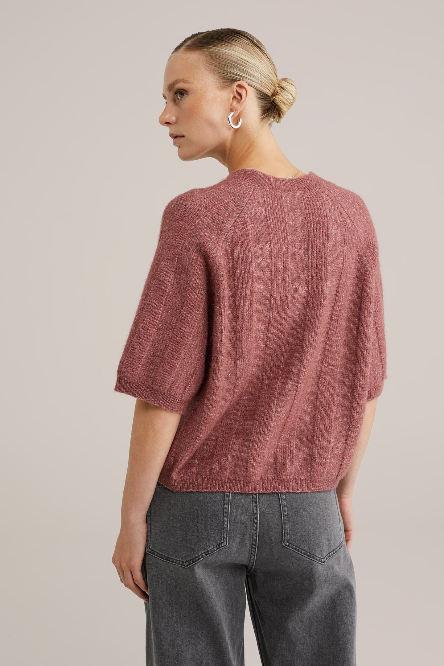 KNITTED PULLOVER OLD ROSE 3
