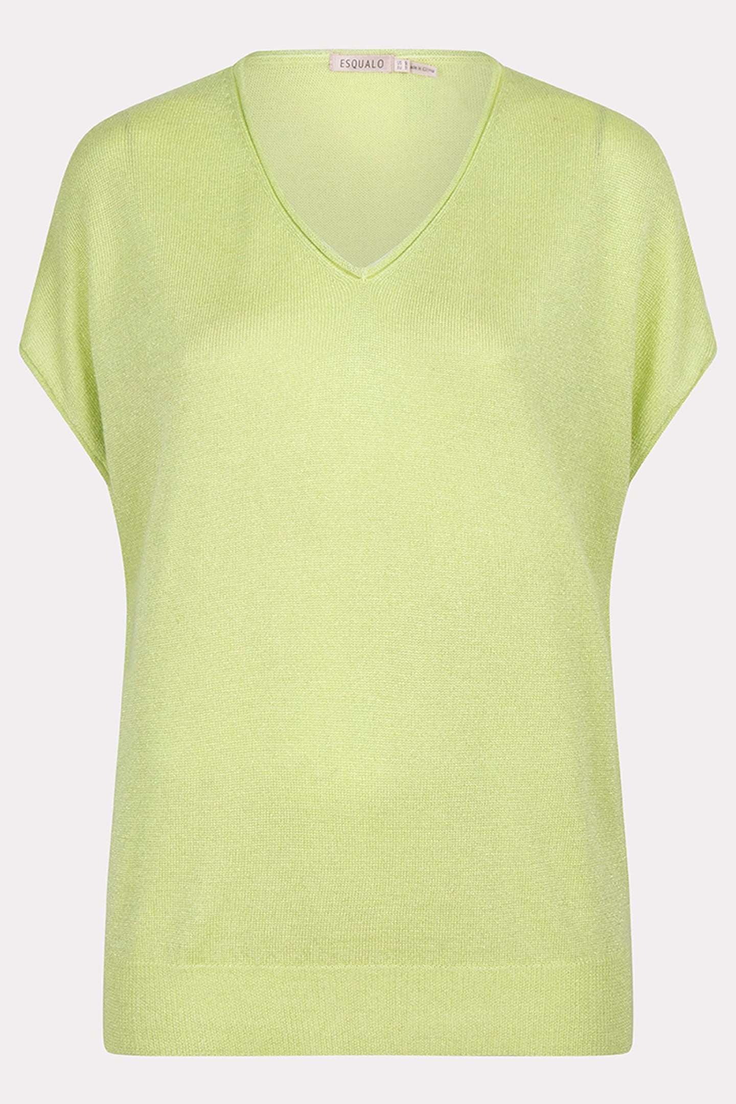 SWEATER BATWING V-NECK LUREX APPLE GREEN 5