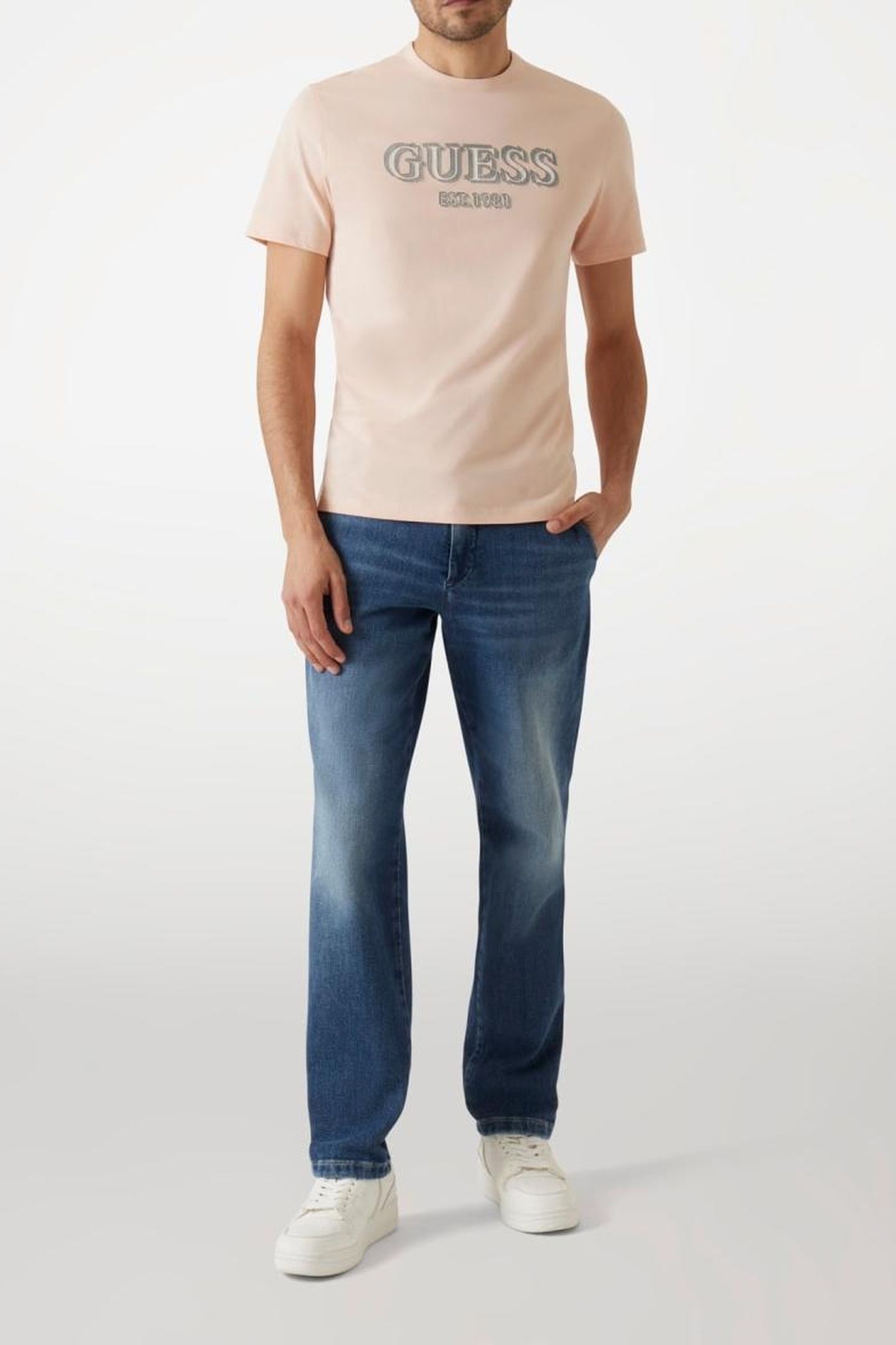 GUESS ECO SS CN GUESS LOGO TEE FEEL YOUR SKIN 9