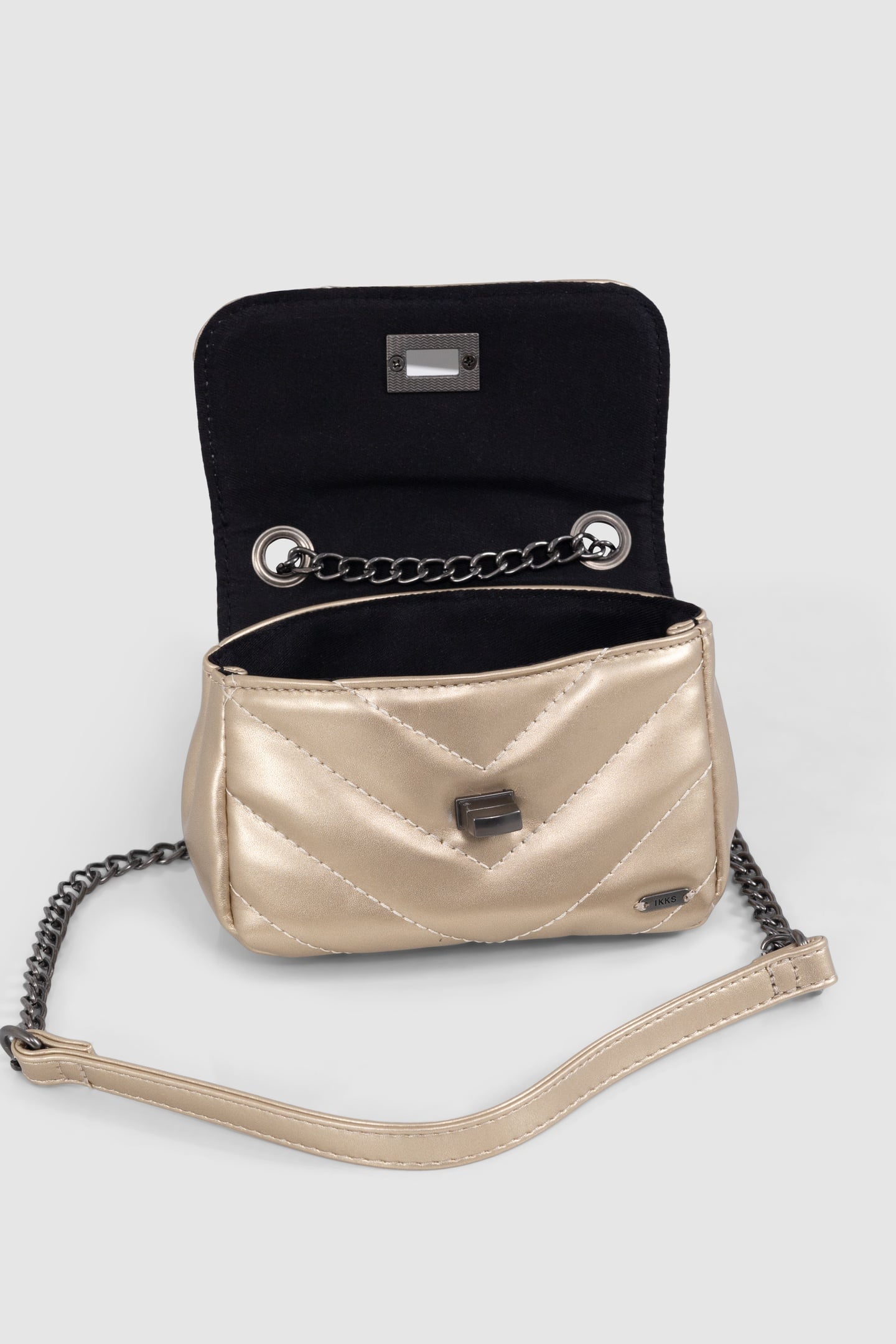 GOLD QUILTED BAG 3