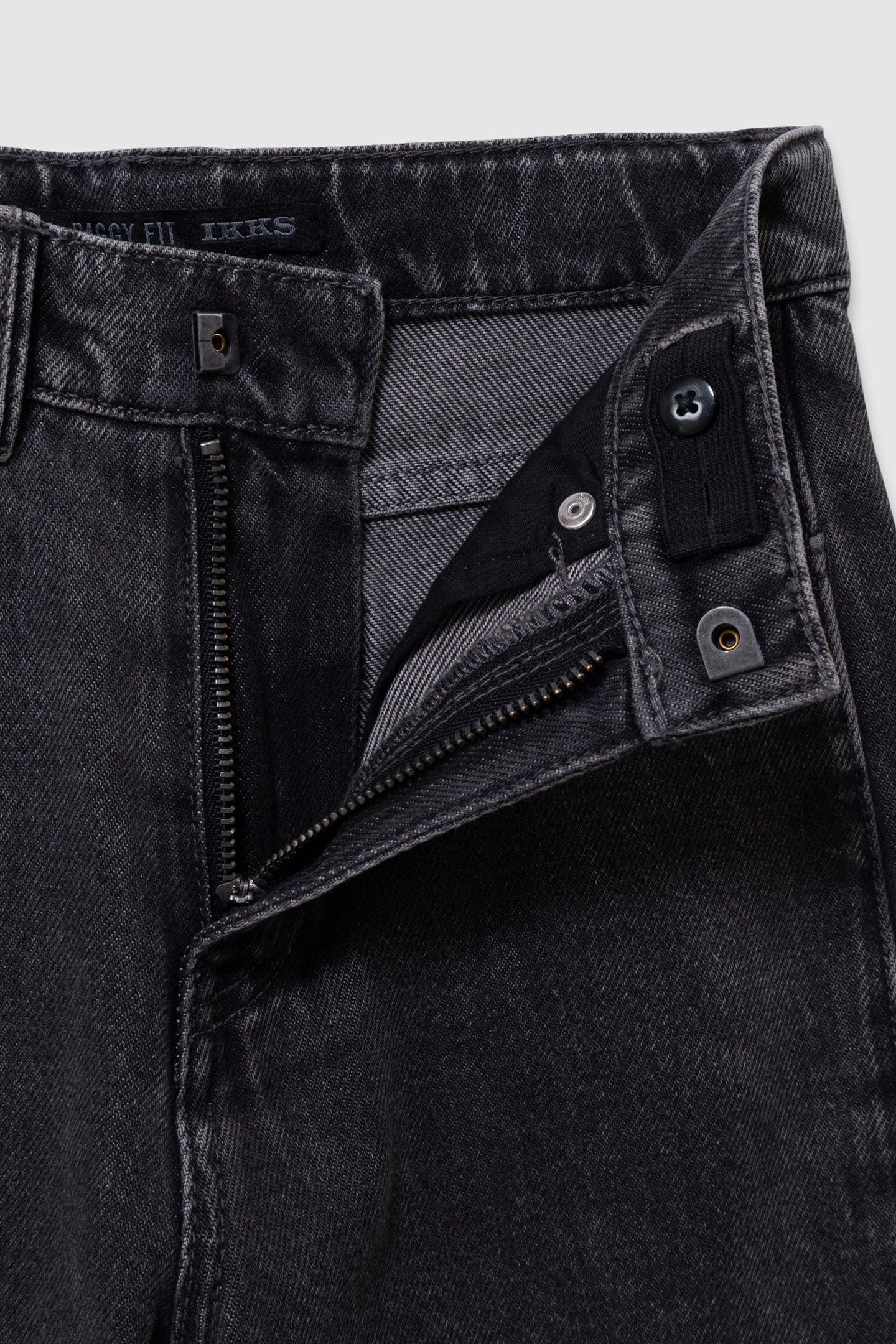 GREY BAGGY JEANS WITH SIDE STRIPES 5