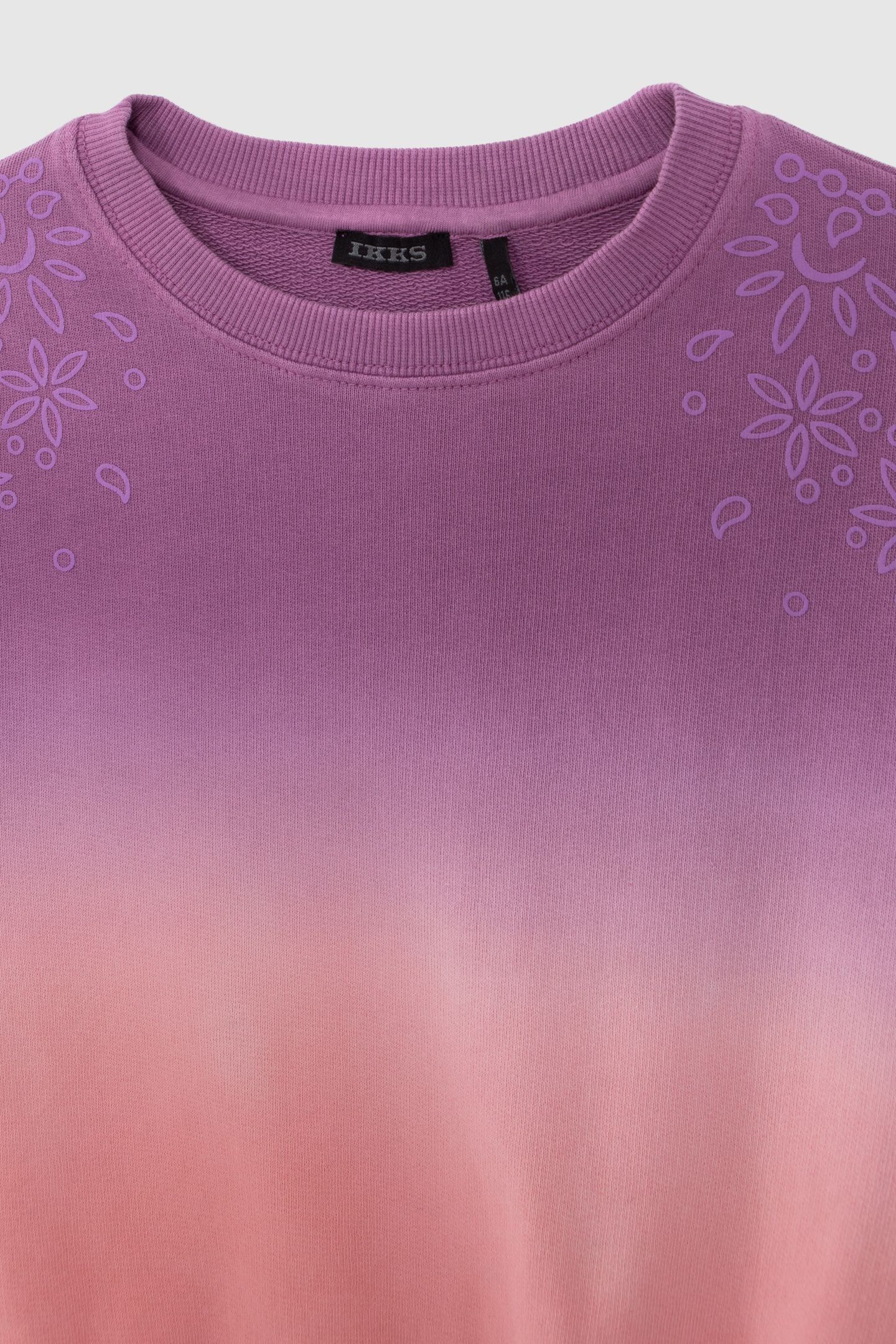 GIRLS’ PINK DEEP DYE-LOOK SWEATSHIRT 3