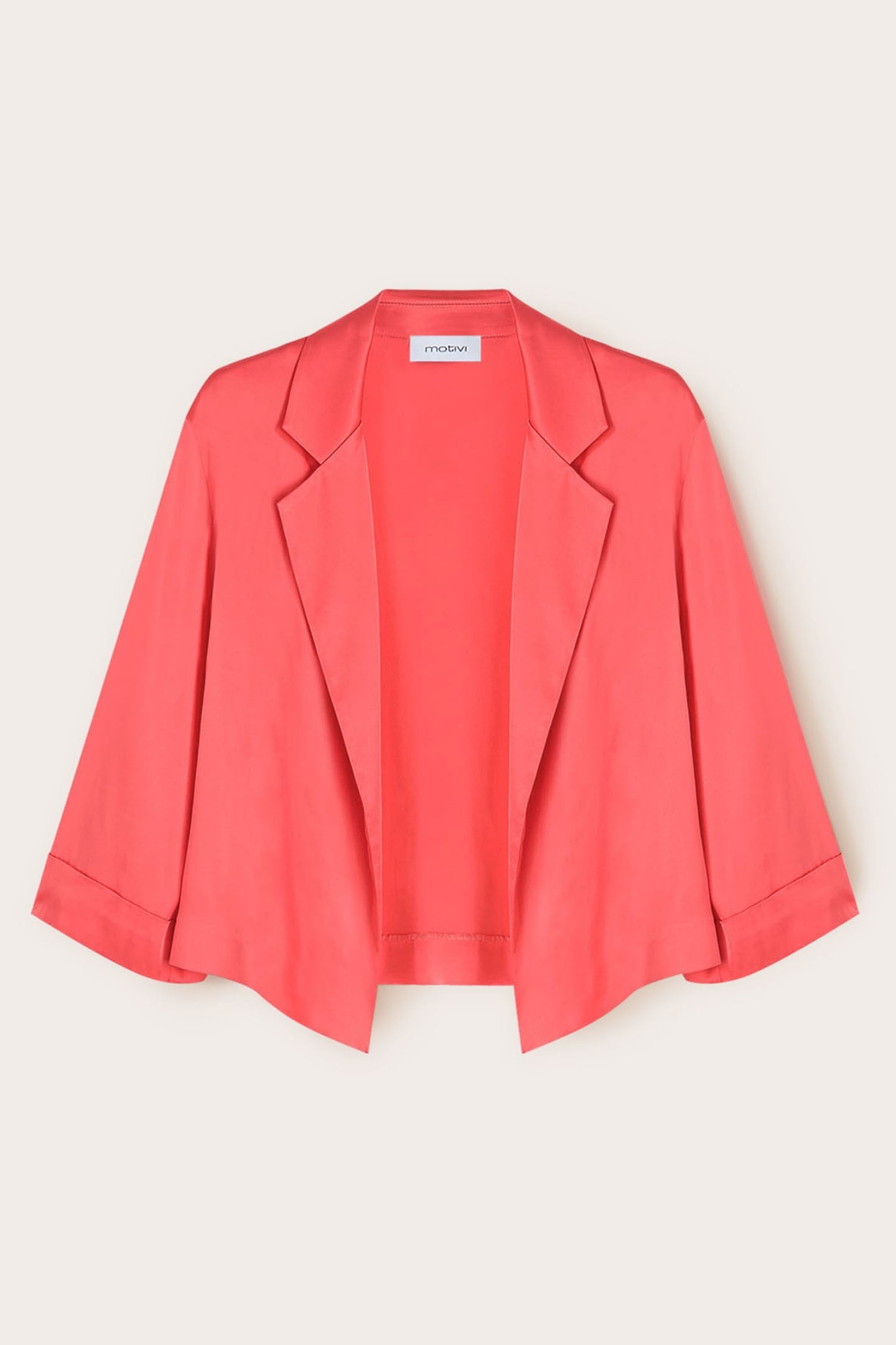 STRETCH SATIN DECONSTRUCTED JACKET PINK 5