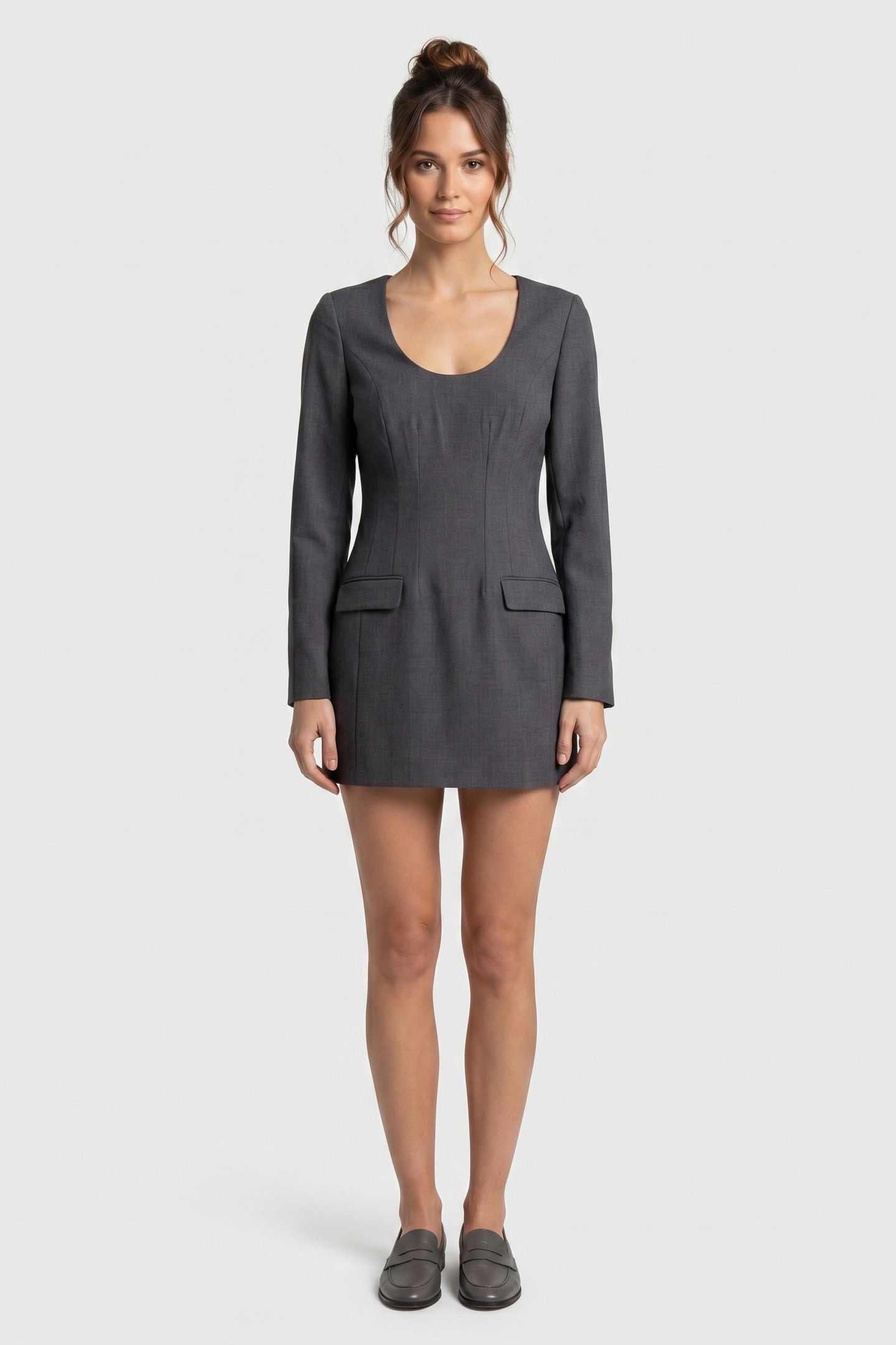 ADDY DRESS GREY 1