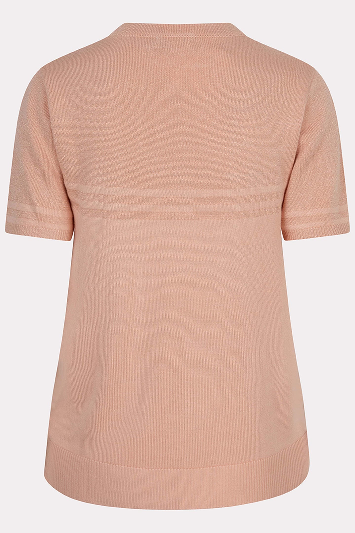 SWEATER S/SLVE STRIPES LUREX LIGHT APRICOT 7