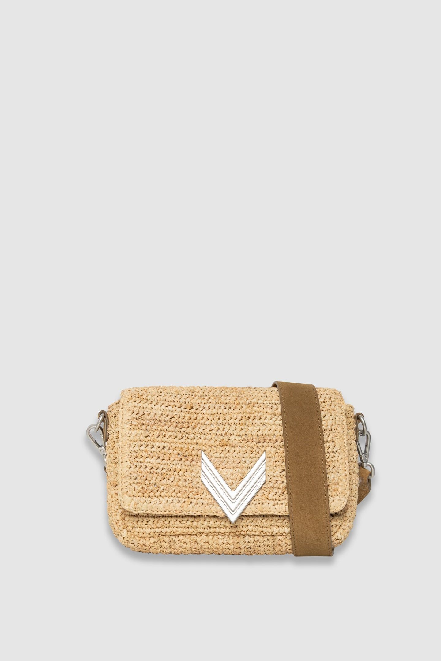 BEIGE RAFFIA AND SUEDE MIX THE 111 RAFFIA 1