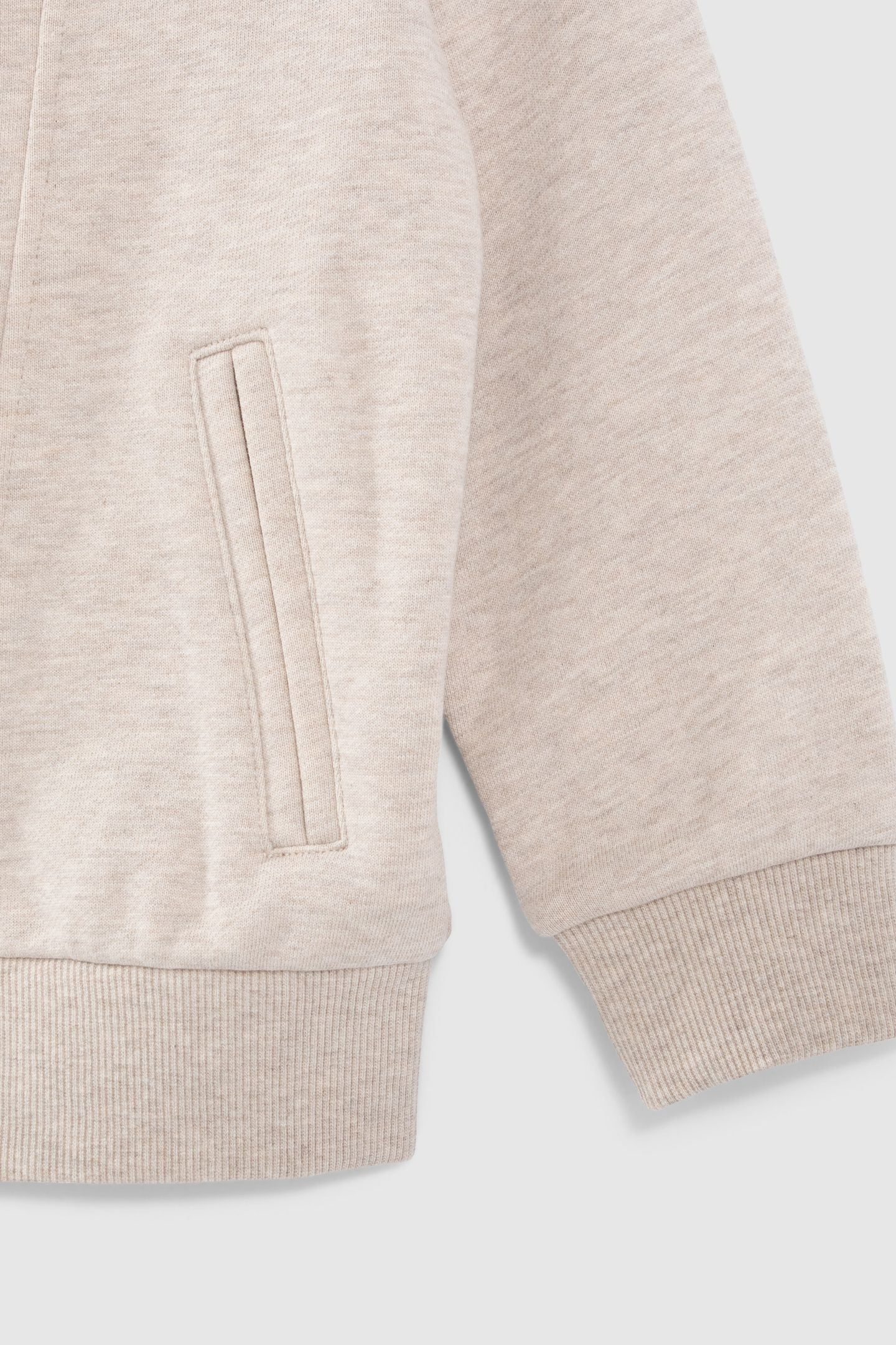 BOYS' BEIGE BIKER-STYLE CARDIGAN WITH EMBROIDERED BACK 6