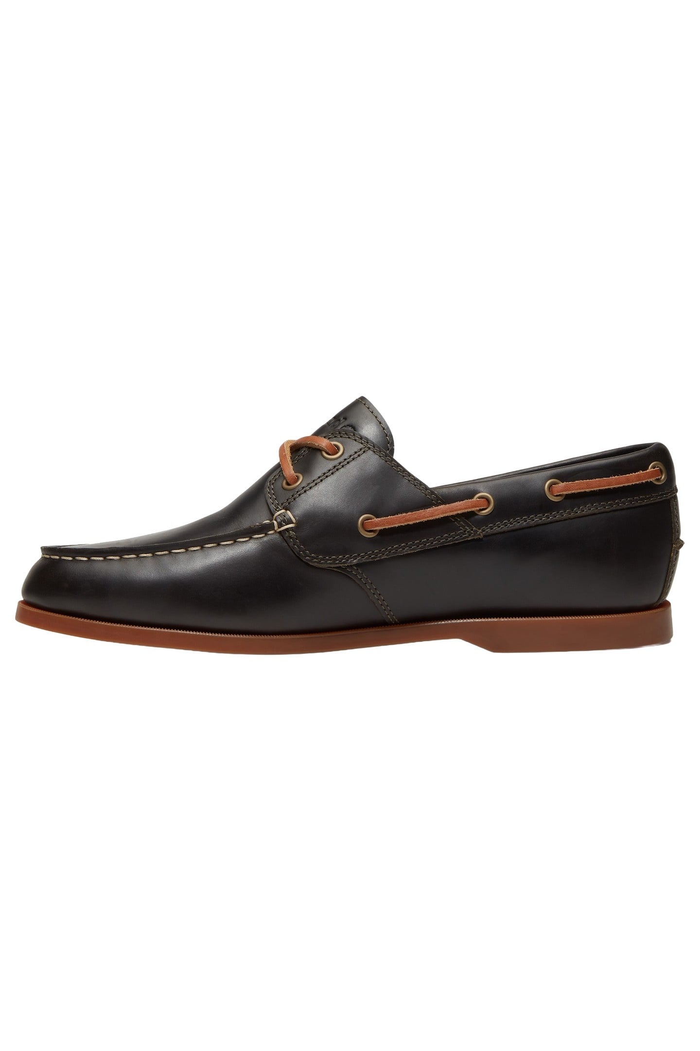 CEDAR BAY ESSENTIAL BOAT SHOE DARK GREEN FULL GRAIN 6
