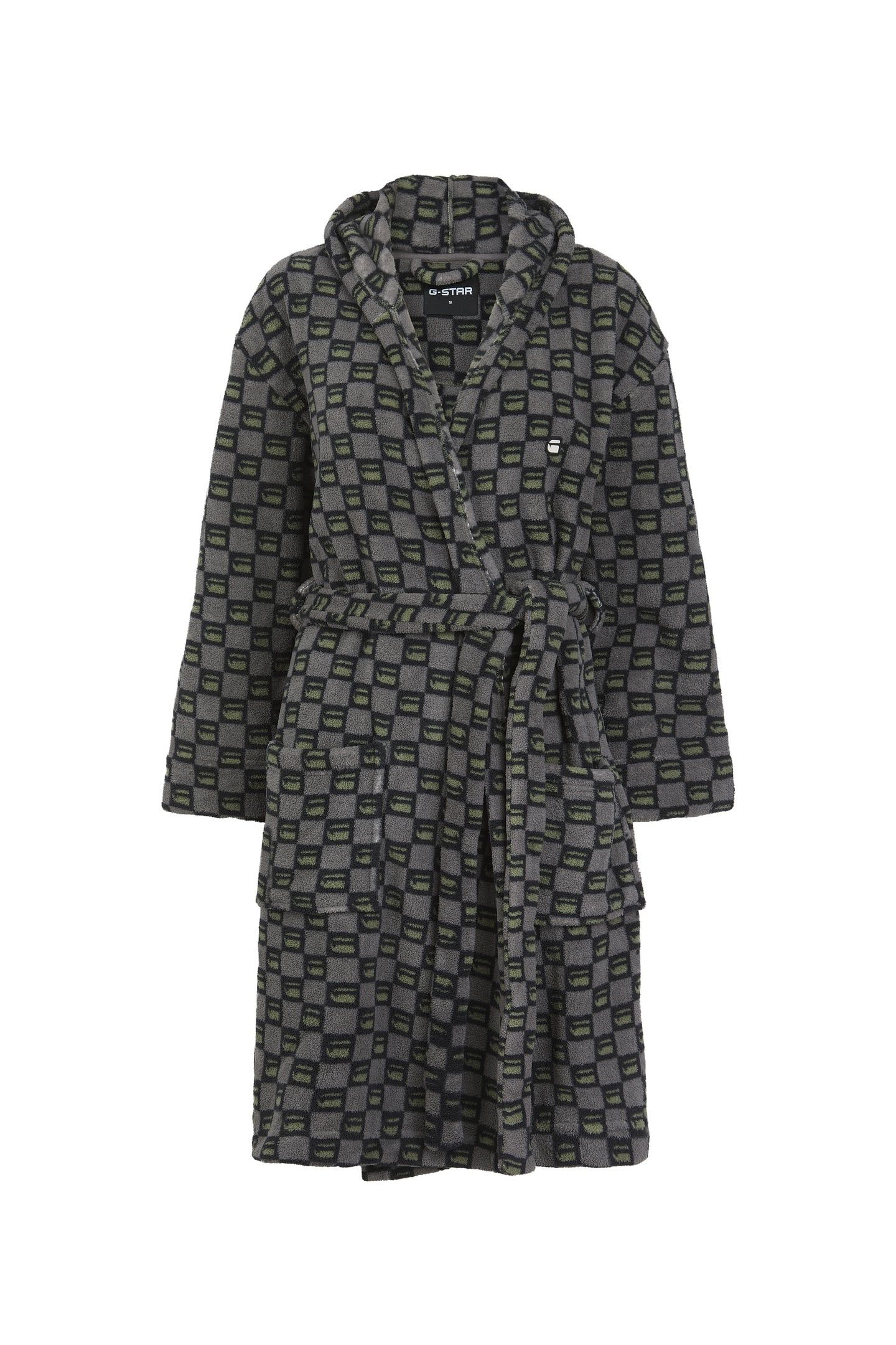 XENIA BATHROBE STEEL GRAY MULTI 1