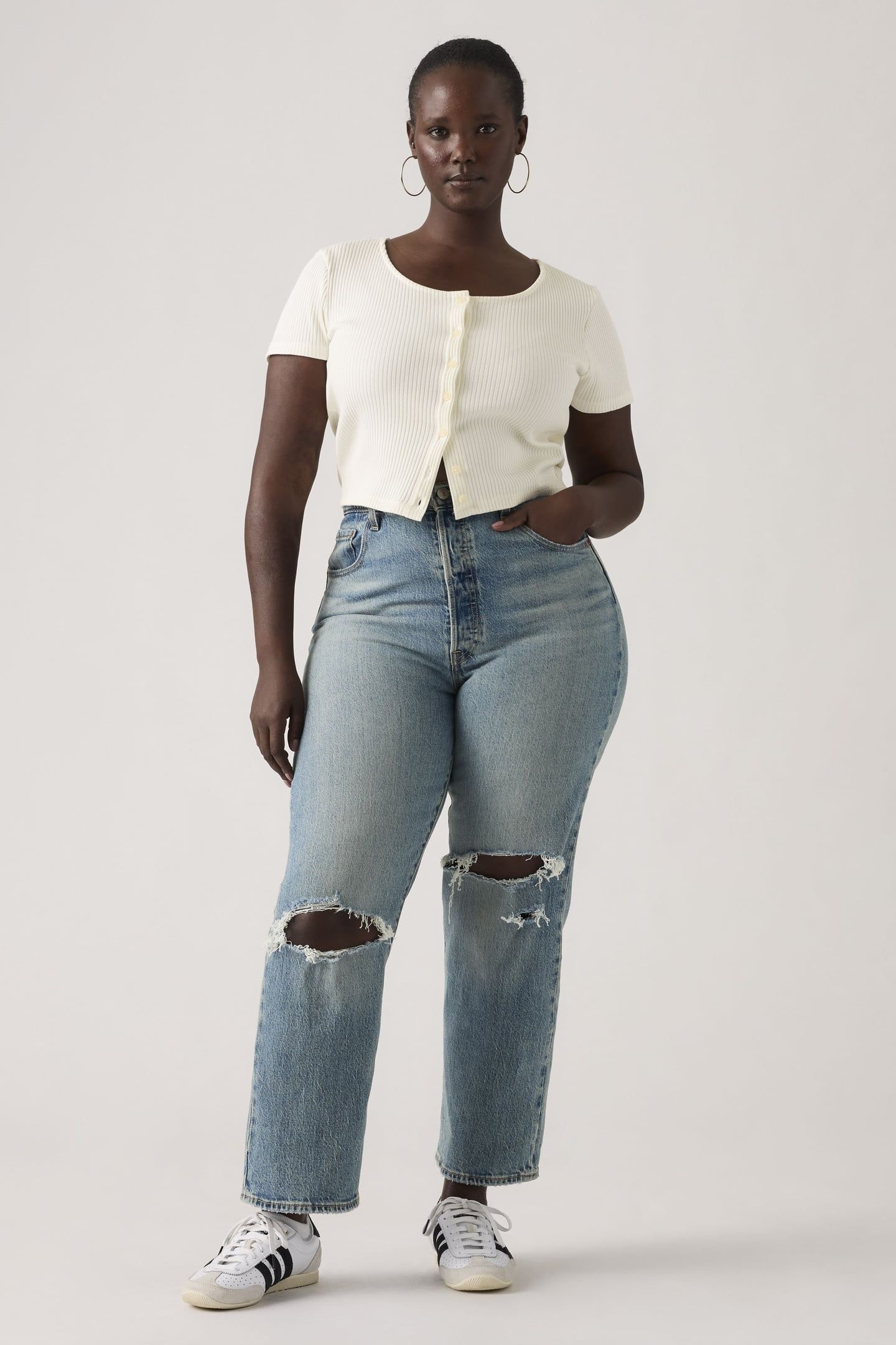 RIBCAGE STRAIGHT ANKLE JEANS 4