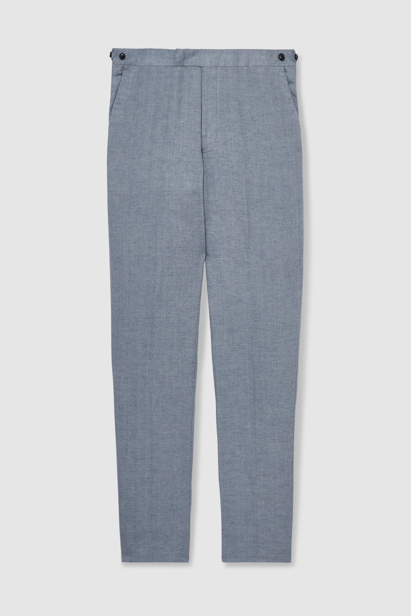 LINEN SLIM MIXER TROUSER AIRFORCE BLUE 4