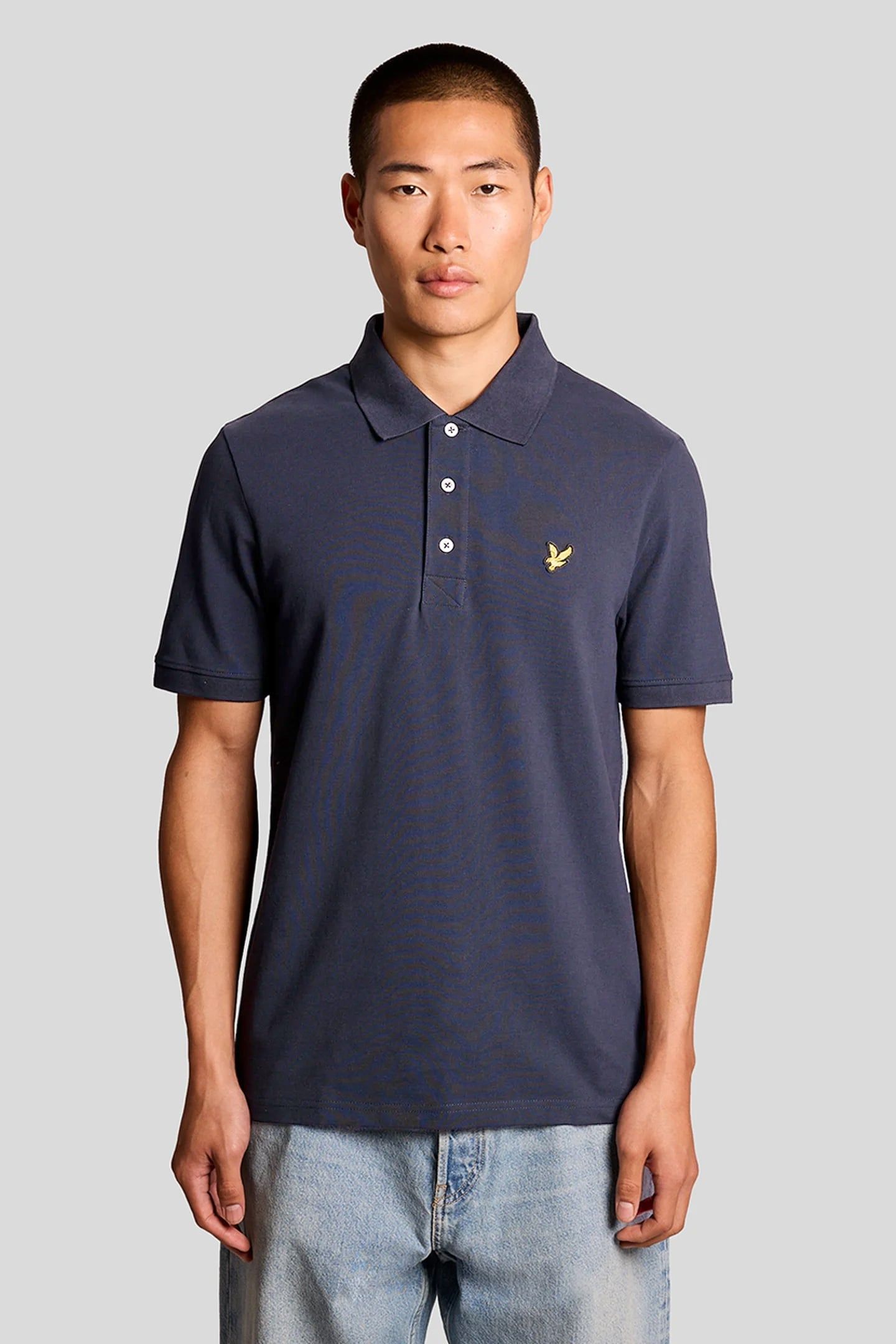 PLAIN POLO SHIRT GRAYSTONE 1