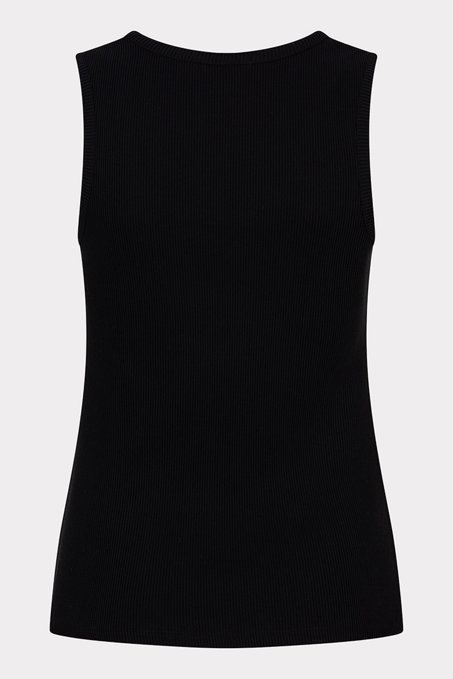 SINGLET RIB KNIT BLACK 6