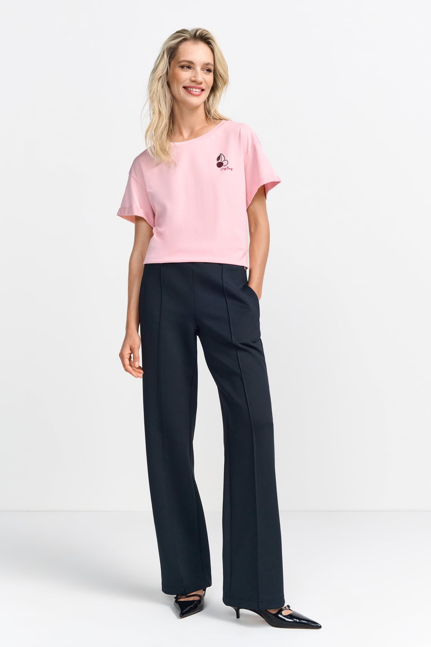 BOYFRIEND SPARKLE ORGANIC SHIRT STRAWBERRY CREAM 1