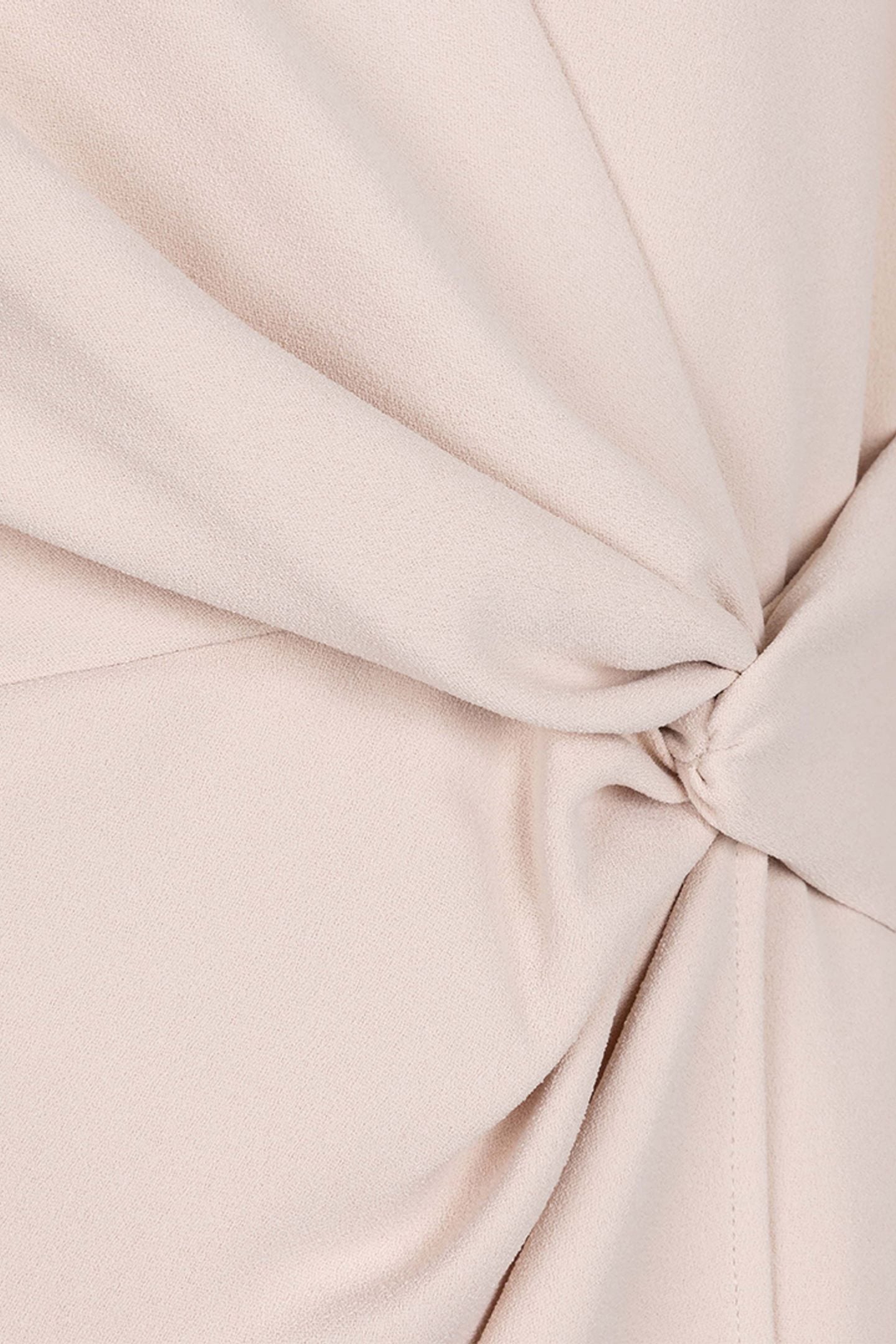 DRESS OVERLAP KNOT S/SLVE SAND 8