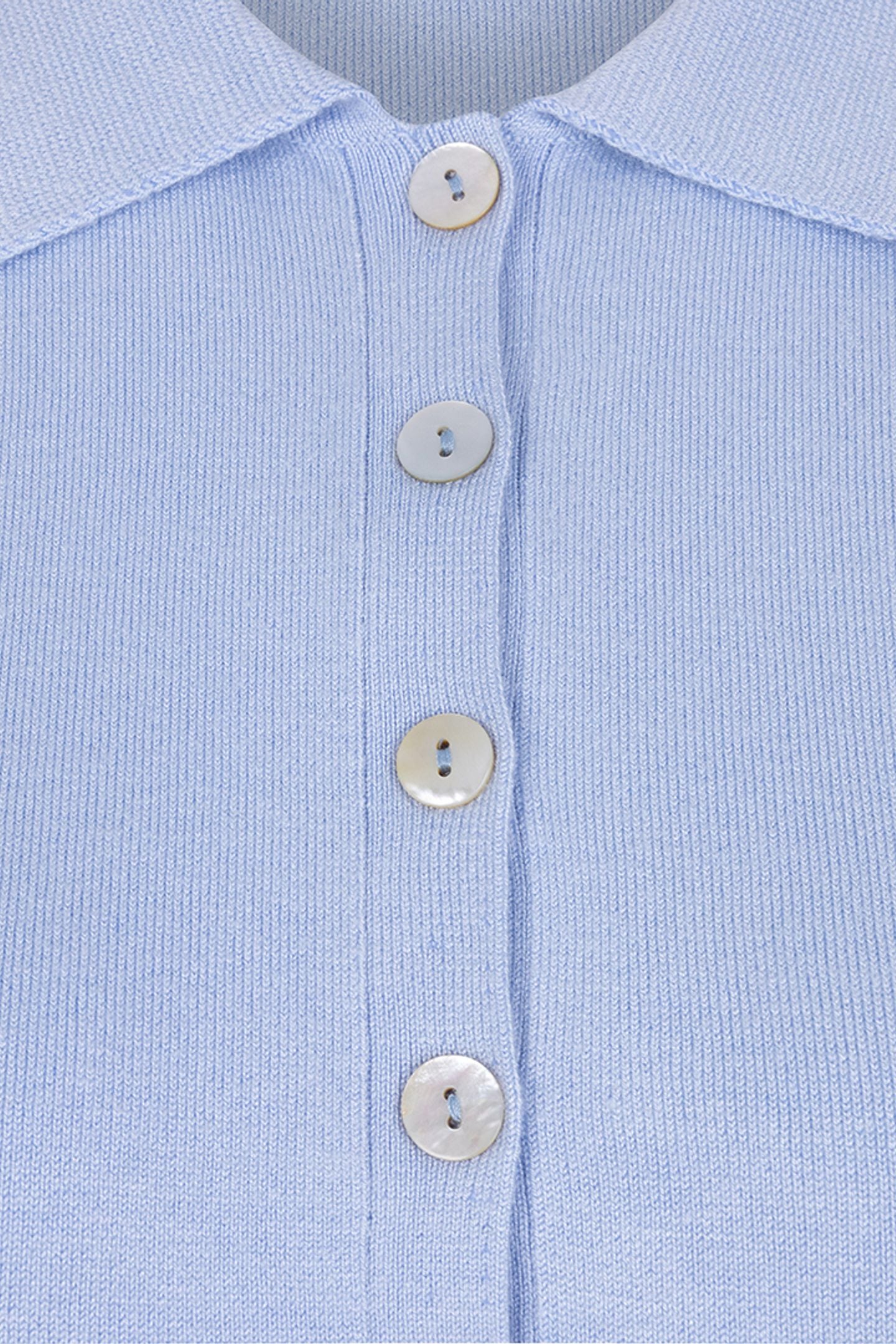 TOP POLO SLV/LSS BASIC KNIT SKY BLUE 7