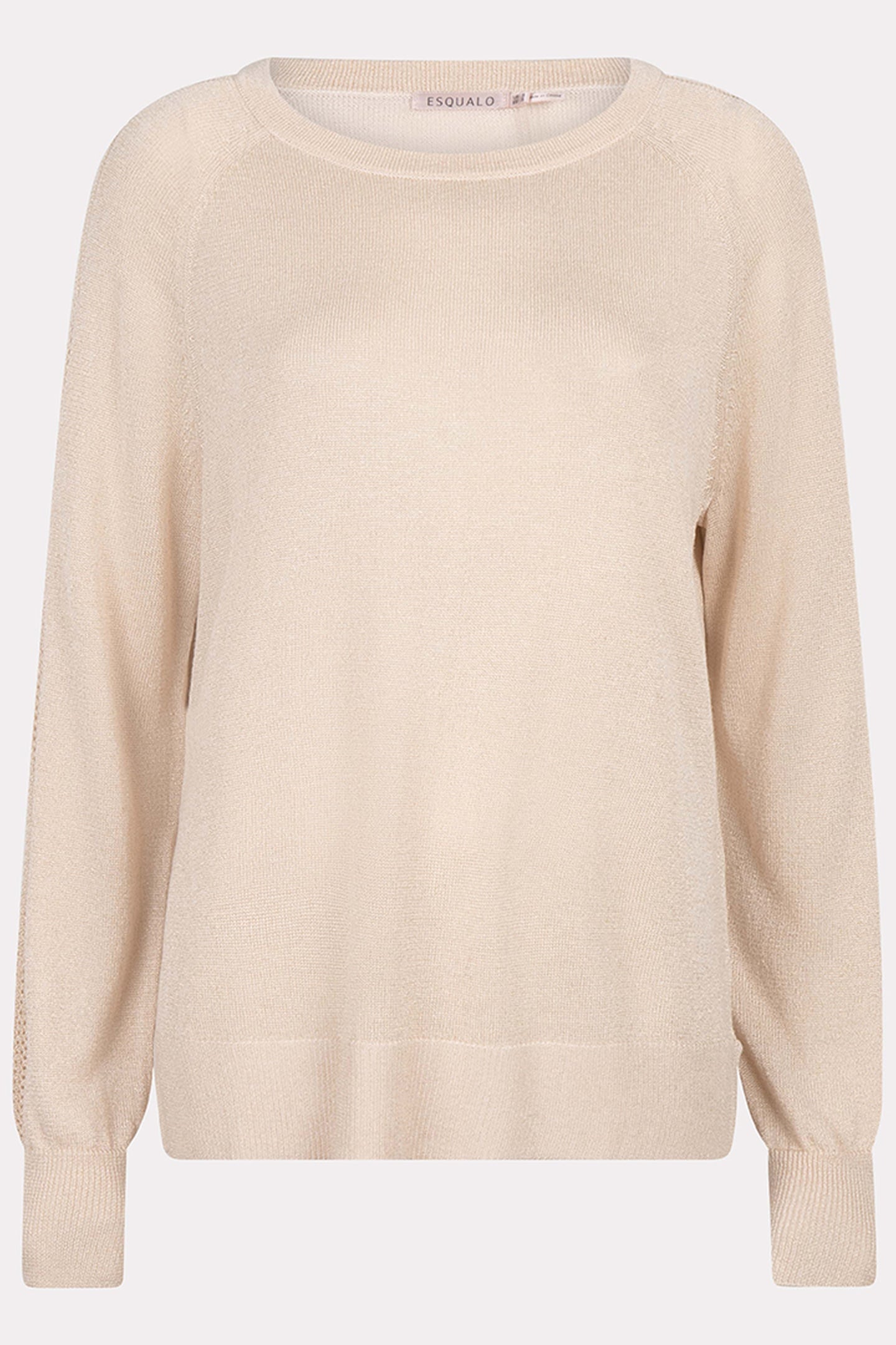SWEATER RAGLAN POINTELLE LUREX IVORY 5