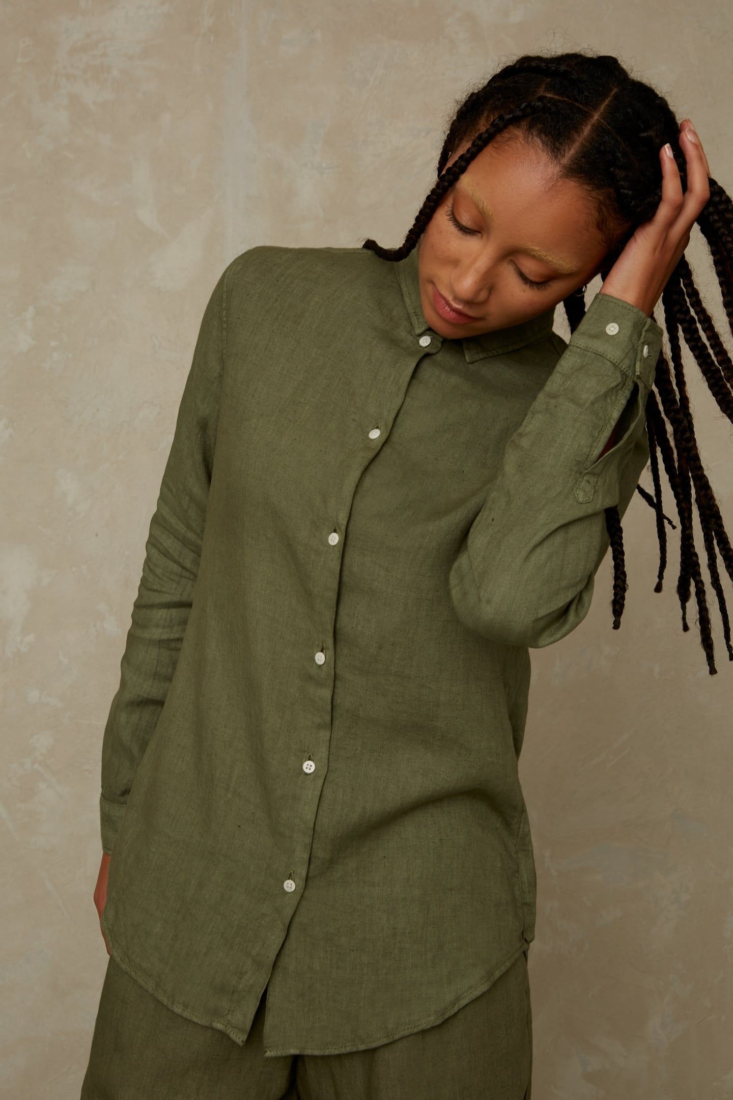 TAJA LEAF GREEN LINEN 5