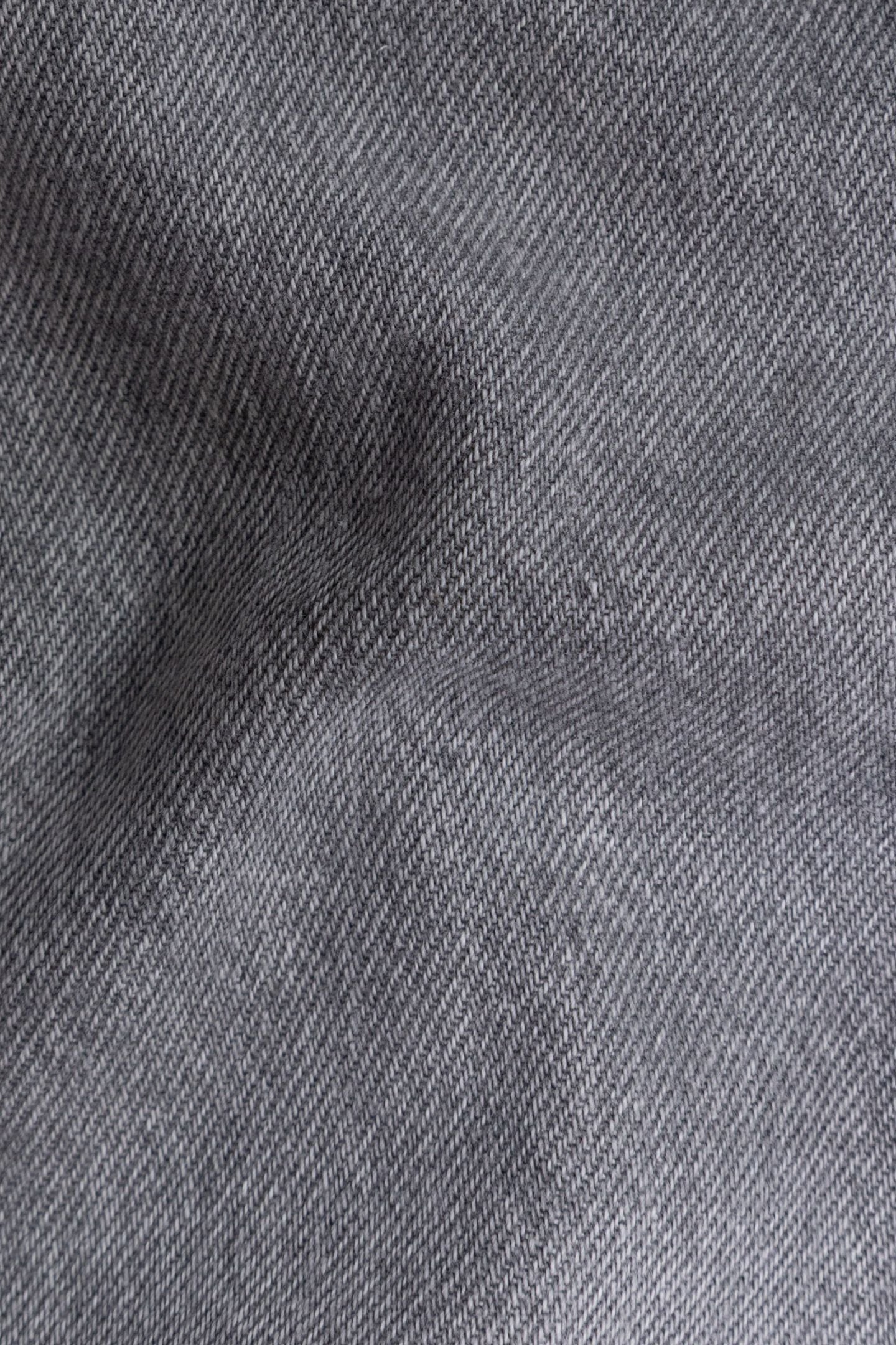GREY SIDE-PLEATED DENIM SKIRT 7