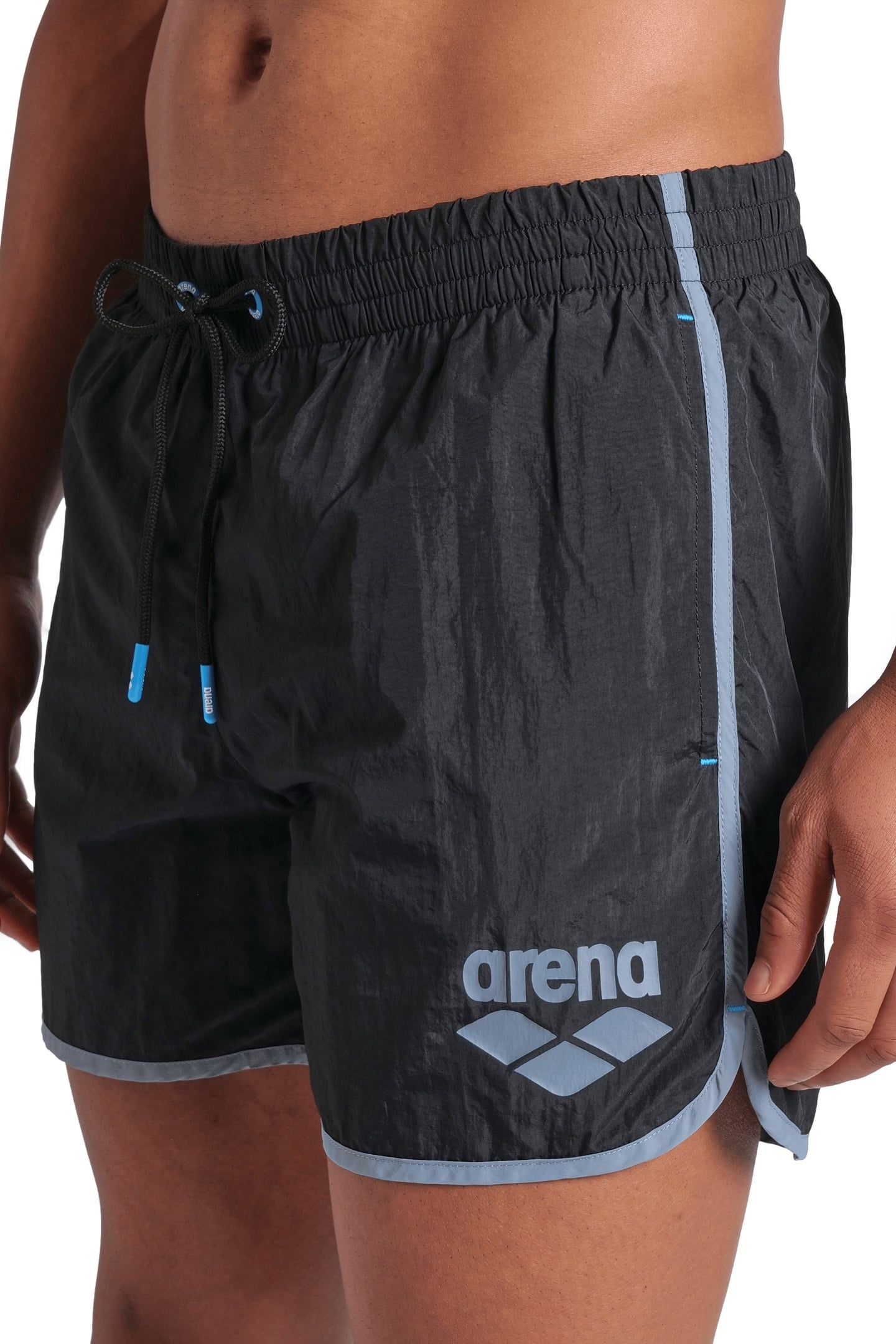 BIG LOGO BORDERS BEACH SHORT BLACK-SEAFOAM 3