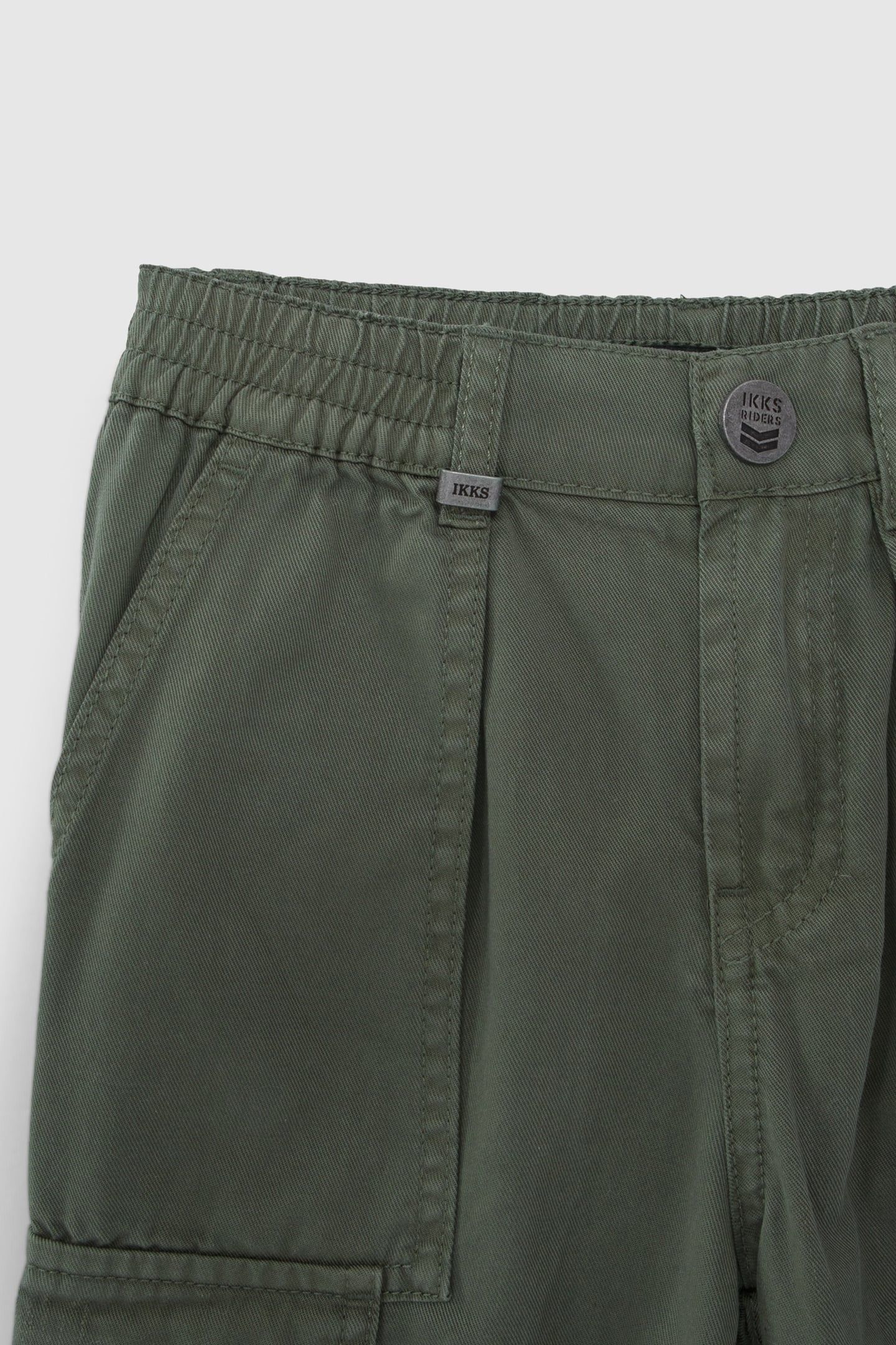 BOYS’ KHAKI CARGO TROUSERS WITH ELASTICATED WAIST 8