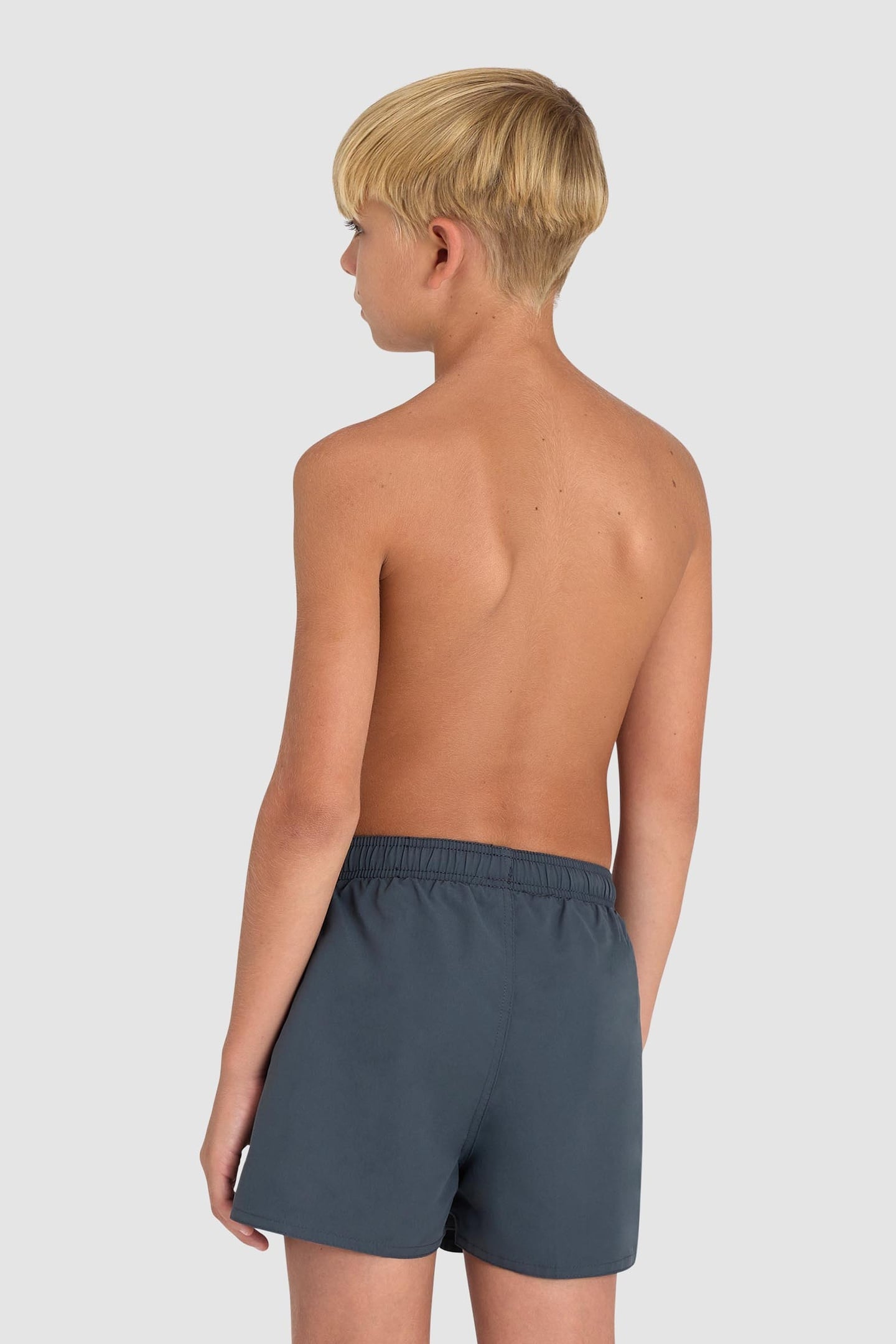 BOYS' BEACH SHORT LOGO R ASPHALT-NESPOLA 9