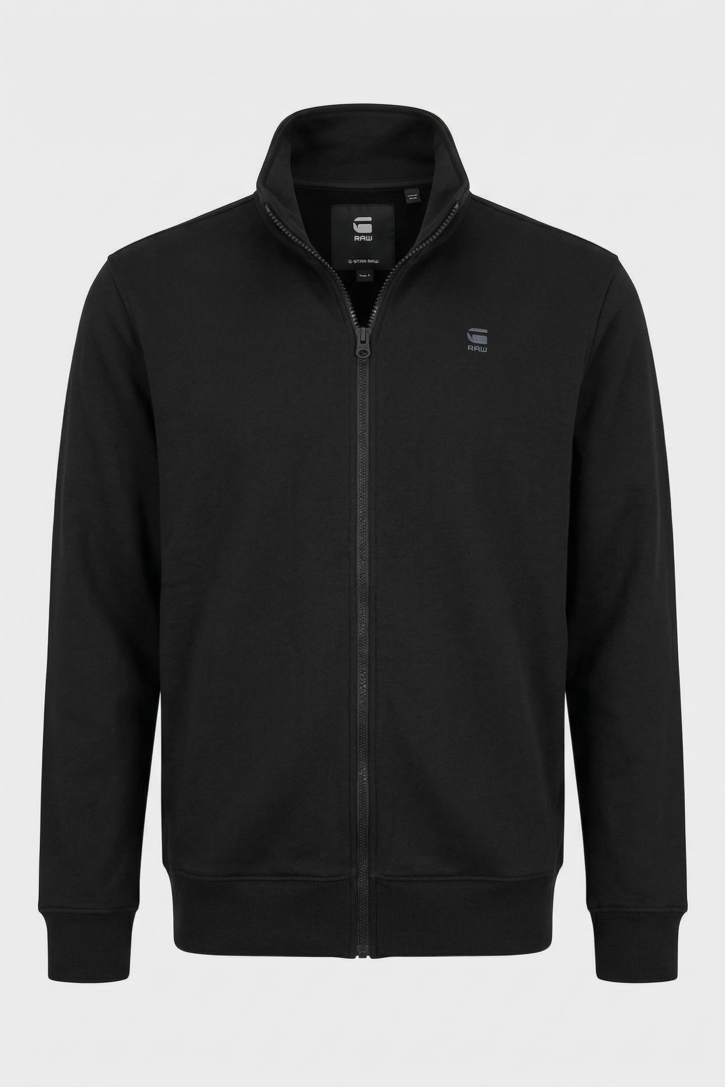 CORE ZIP STAND UP COLLAR SWEAT L/S DK BLACK 3