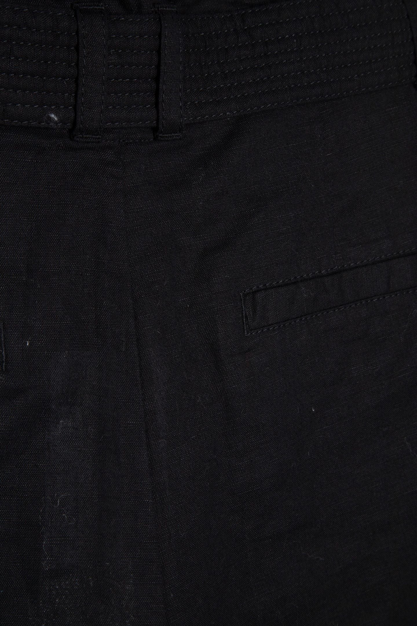 AKI LINEN SHORTS BLACK 5
