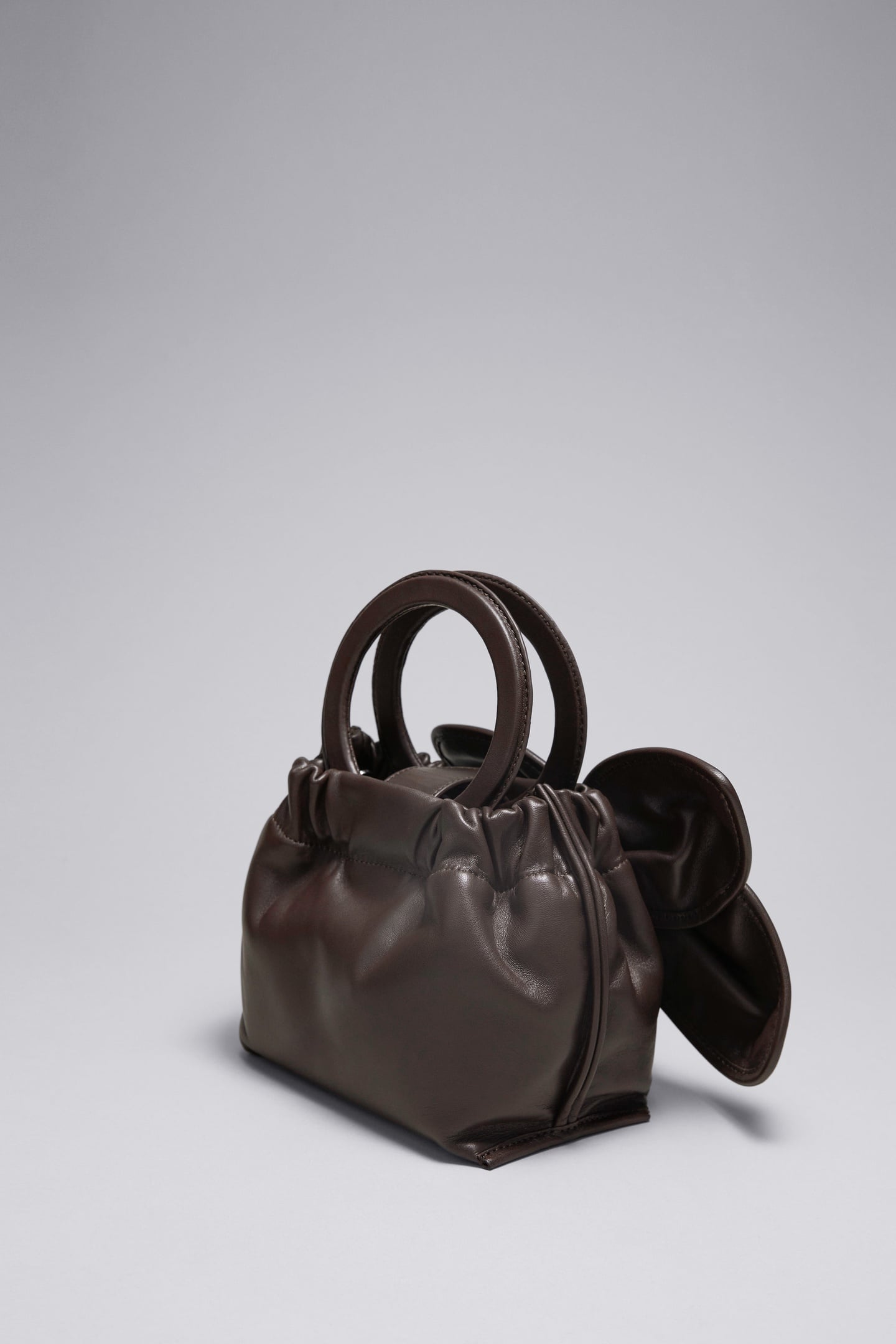 OLIVIA LEATHER HANDBAG BROWN 2