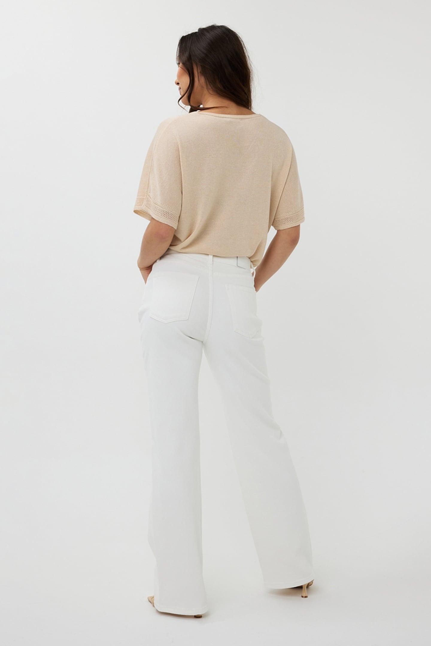 SWEATER BATWING POINTELLE LUREX IVORY 5