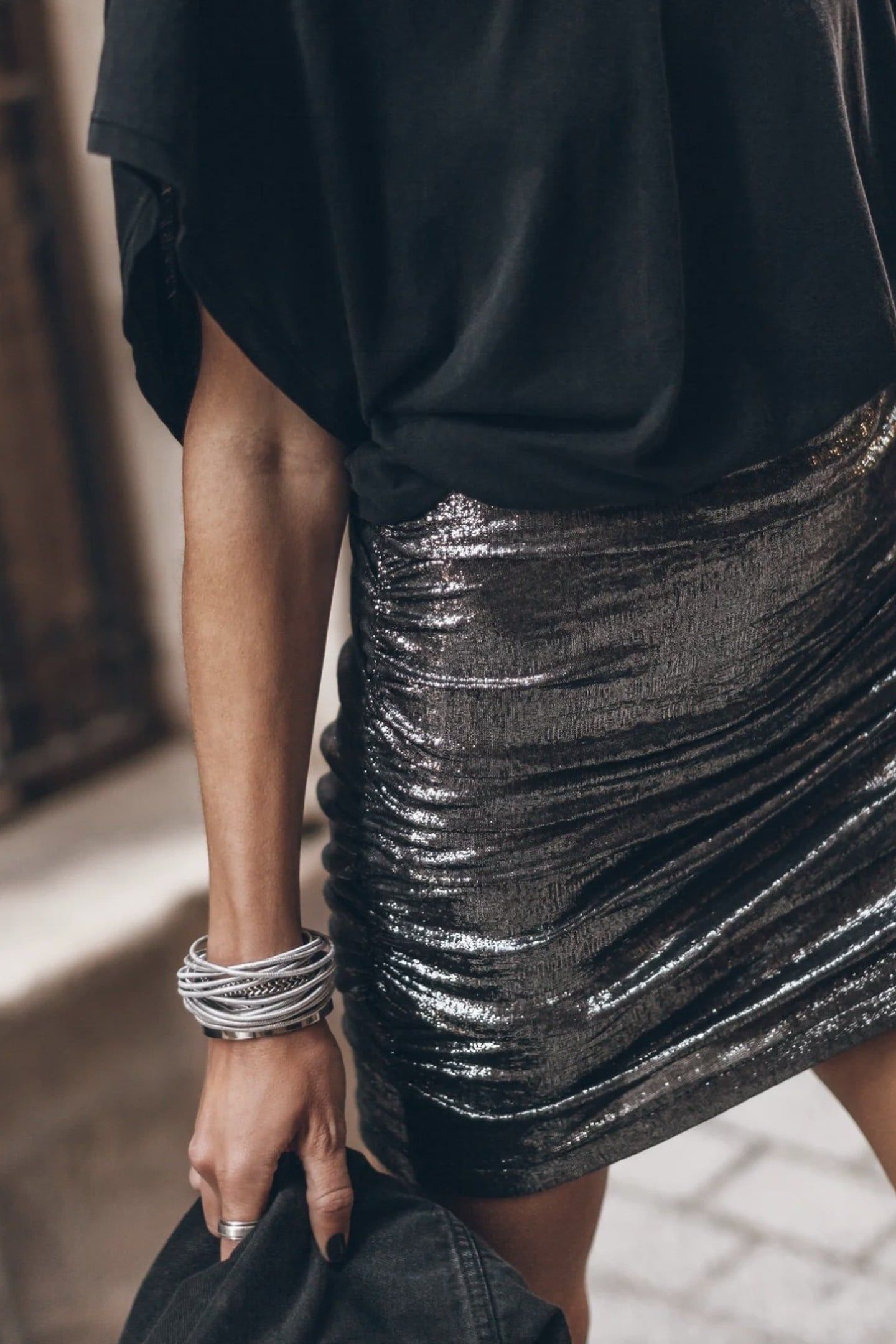 THE GLITTER SKIRT SILVER 2