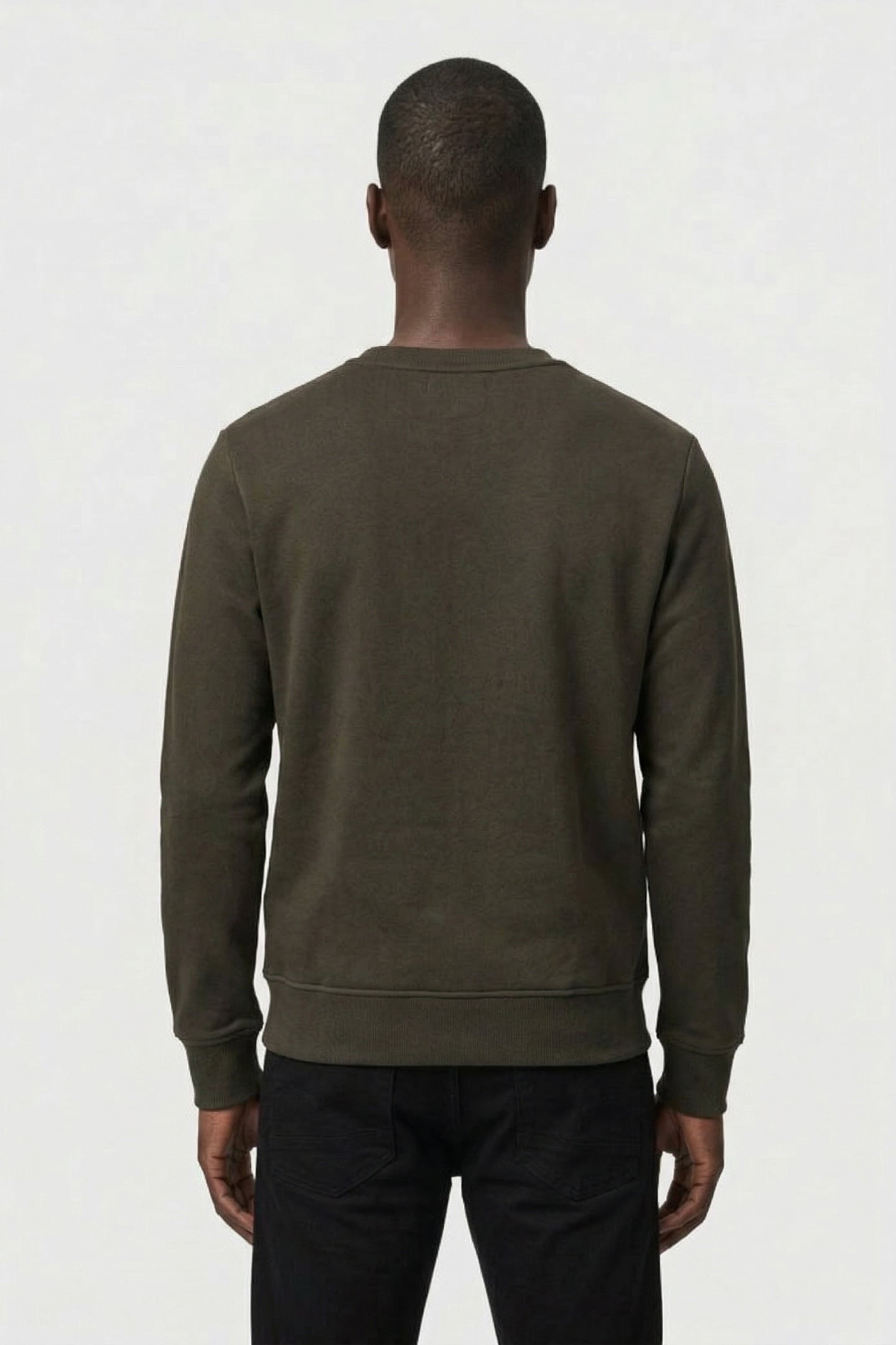 CREW SLIM SWEAT L/S ASFALT 2