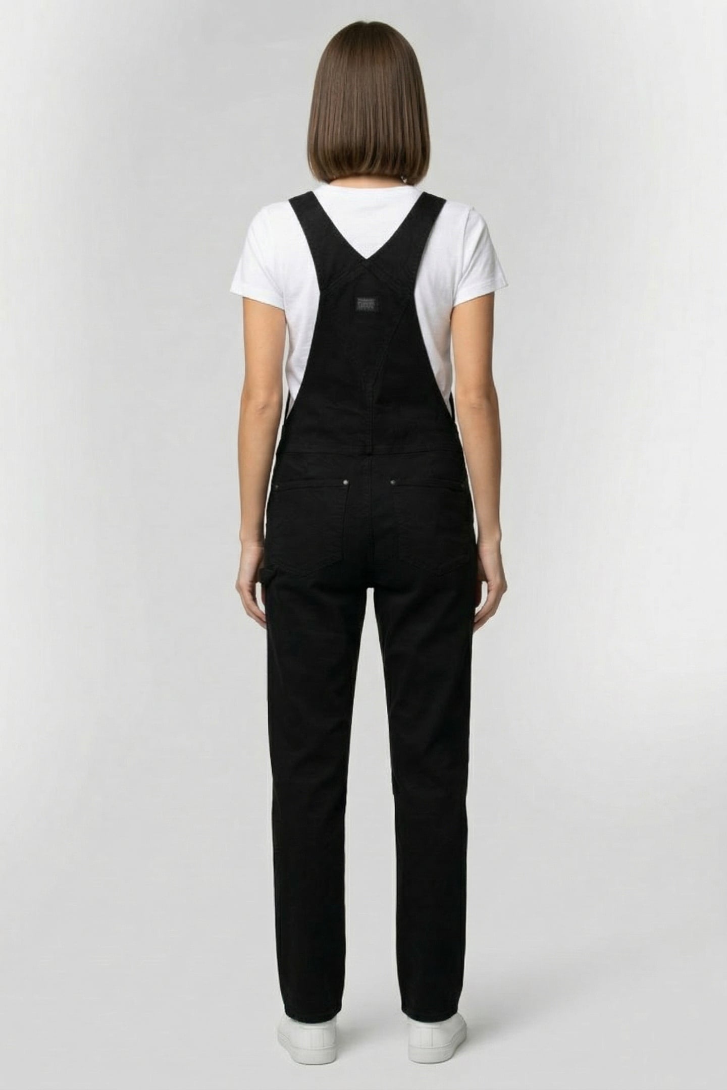SLIM DUNGAREE SLESS DK BLACK 4