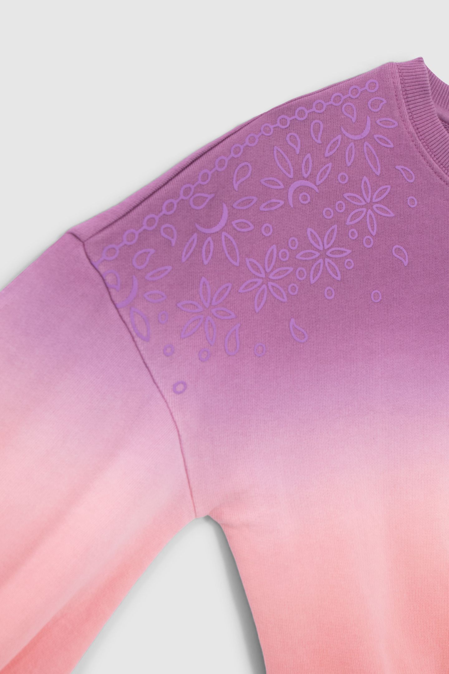 GIRLS’ PINK DEEP DYE-LOOK SWEATSHIRT 4