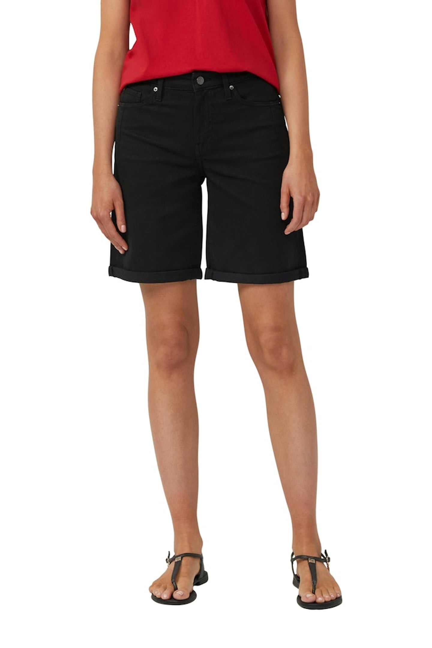 JEANS SHORTS BLACK DENIM 3