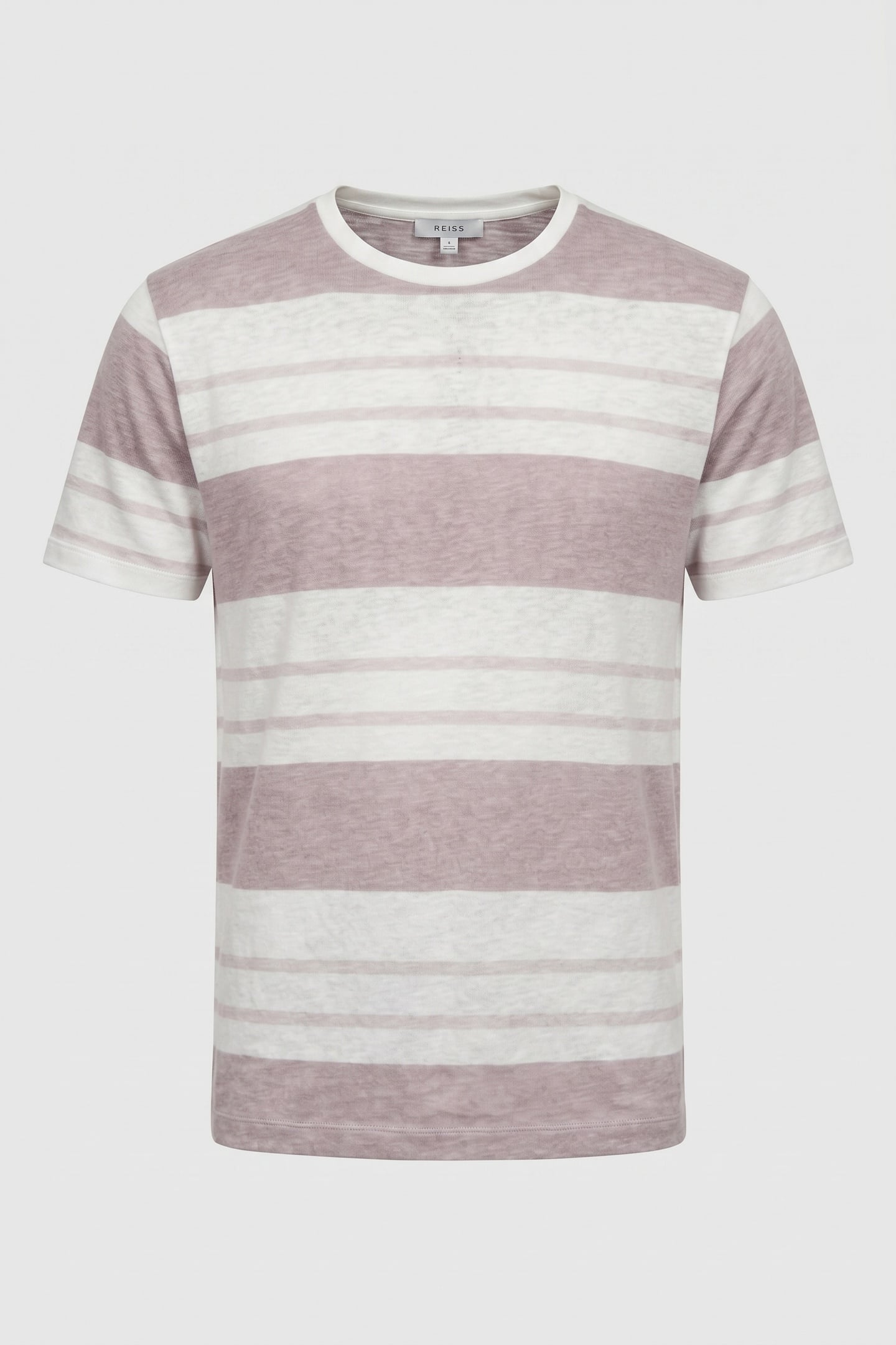 LINEN STRIPE TEE NEUTRAL/WHITE 3