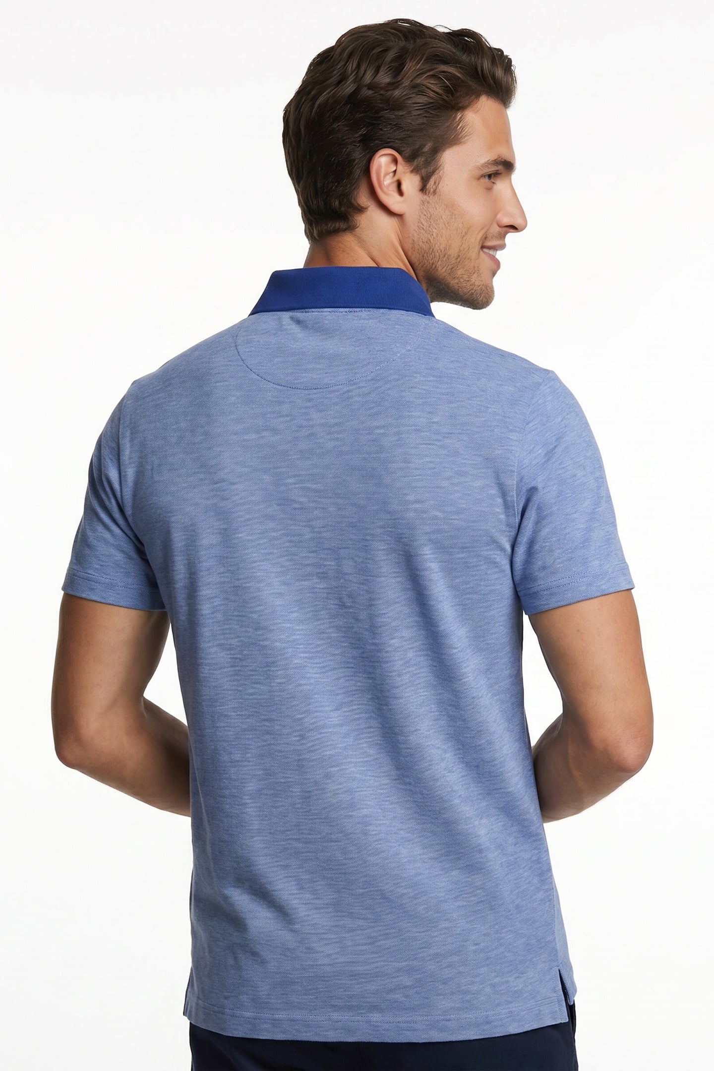 LUX JASPE PIQUE CF SS BLUE 3