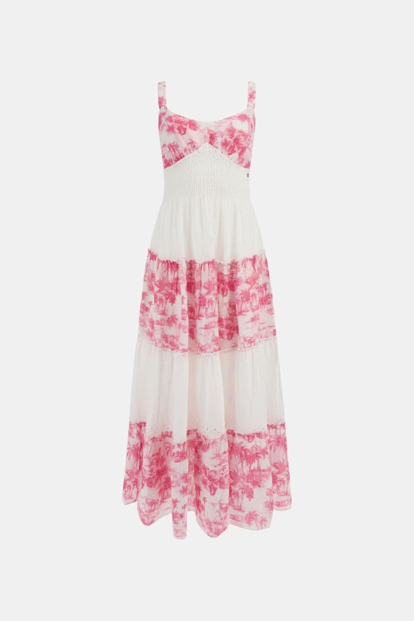 GUESS ECO SAVINA MIX PRINT DRE VINTAGE ISLAND RED 1