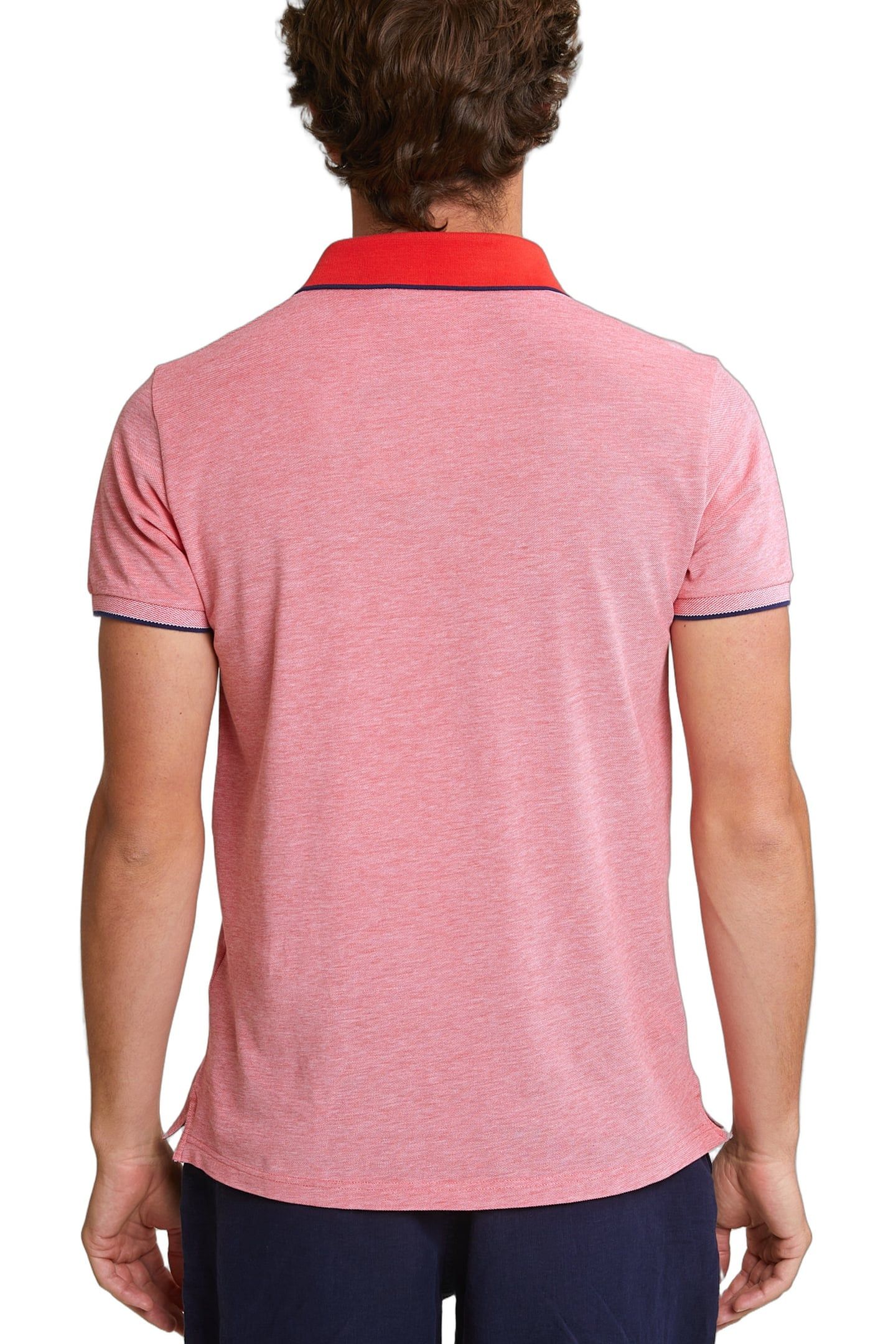 CUSTOM FIT COTTON STRETCH POLO STANFORD RED 3